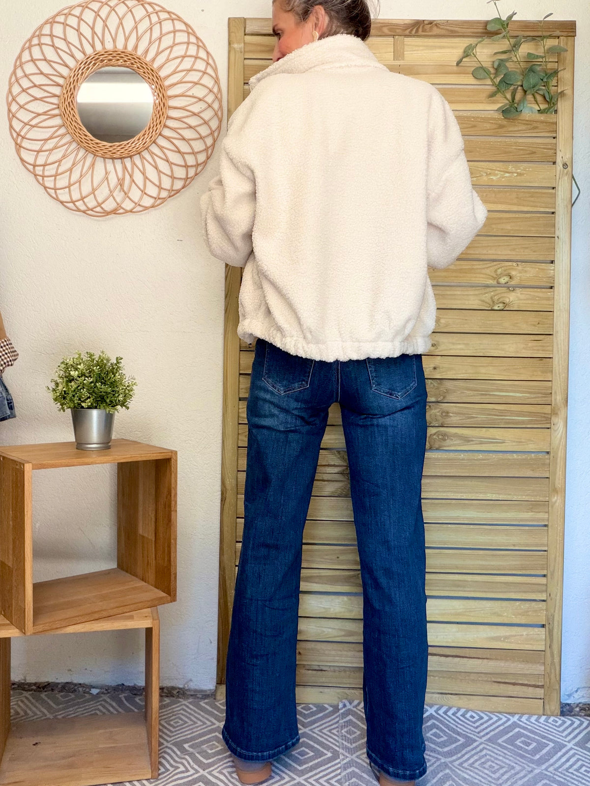 Pantalon Jean Wide leg BAPTISTE Bleu