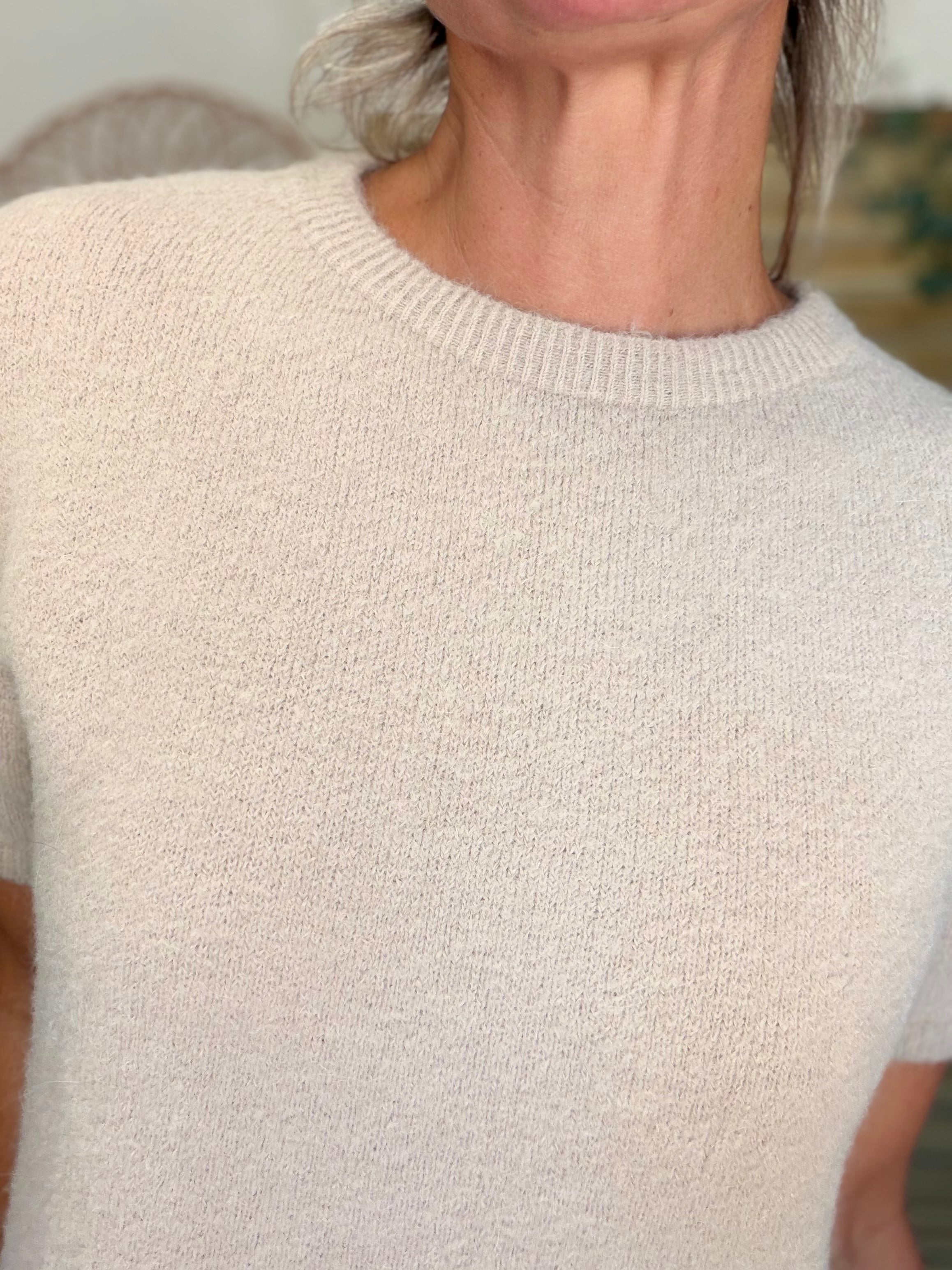 Pull laine et alpaga PEGGY - Beige
