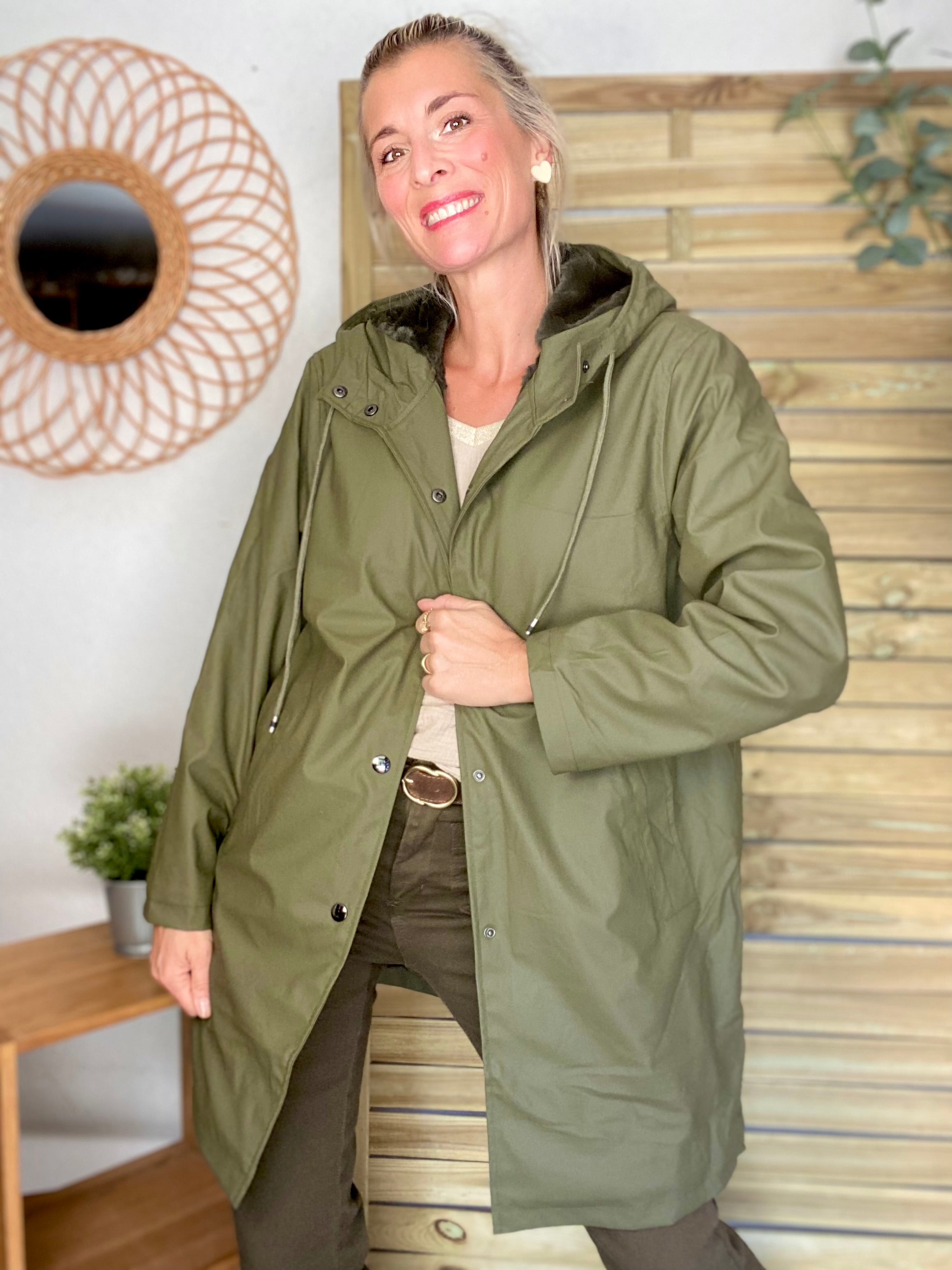 ⚡️ PÉPITES FRIDAY - Parka fourrée Imperméable Kaki - RILEY