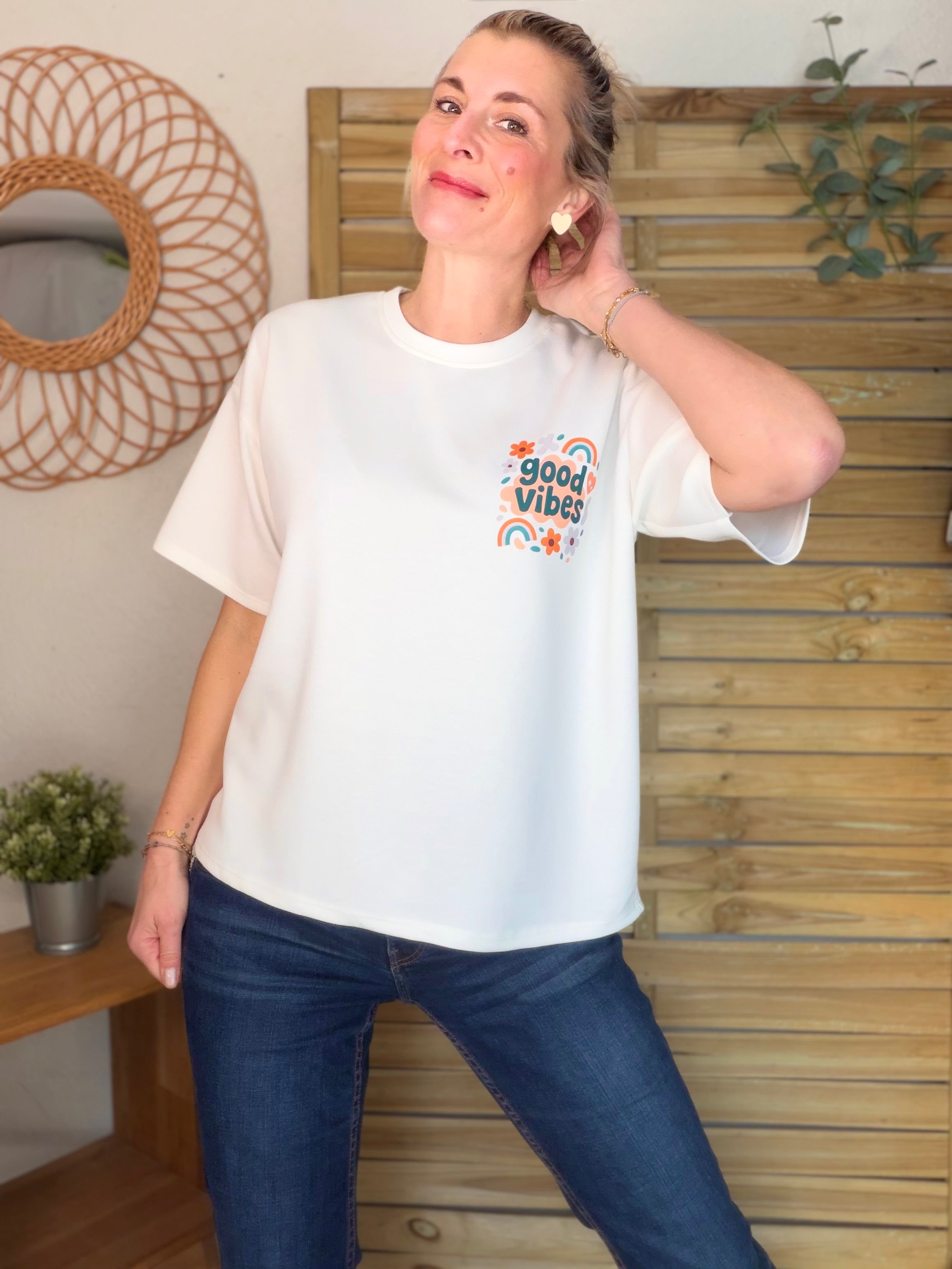 Tee shirt GOOD VIBES - THÉA