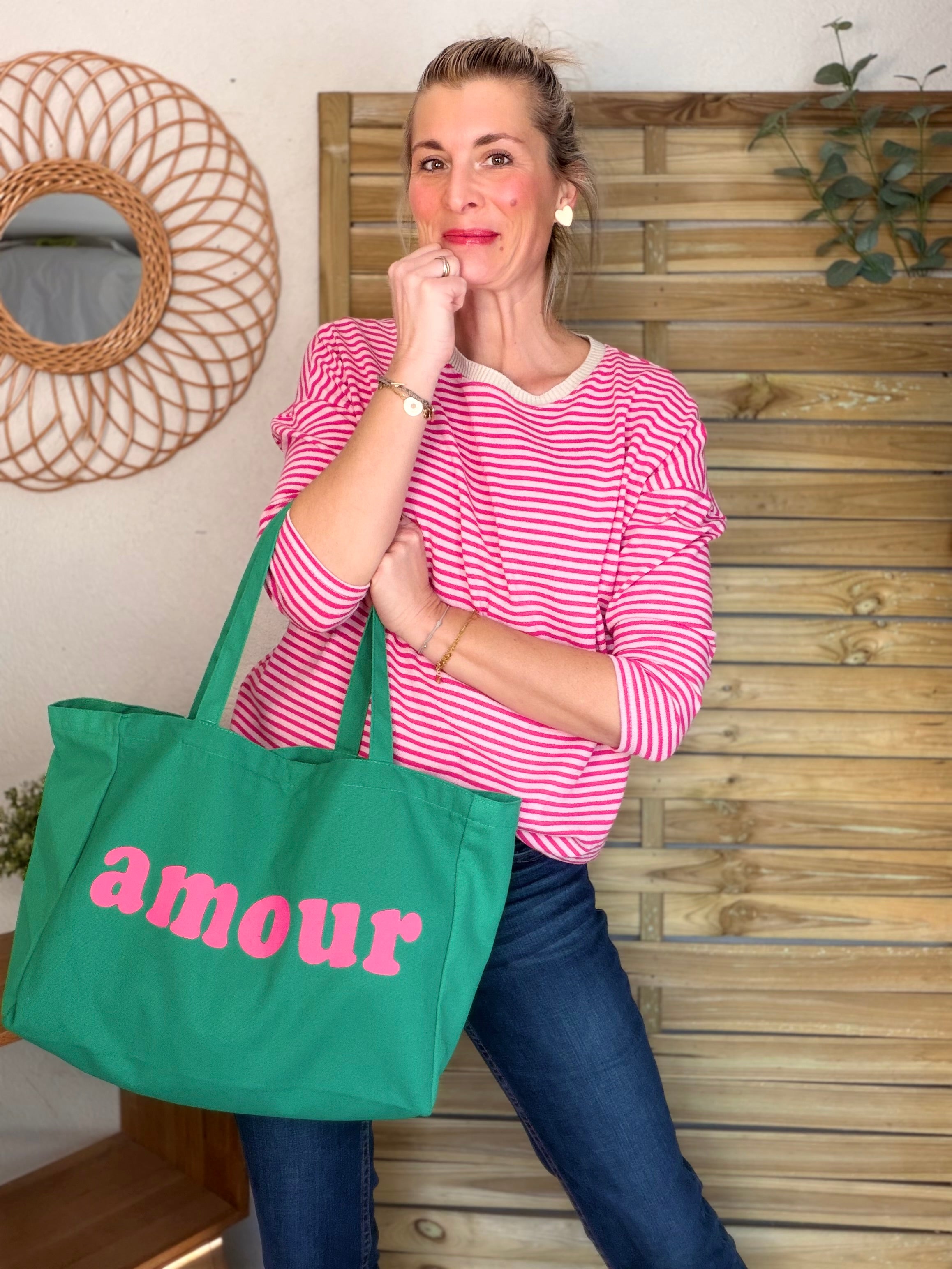 Grand cabas Tote bag amour BELLY