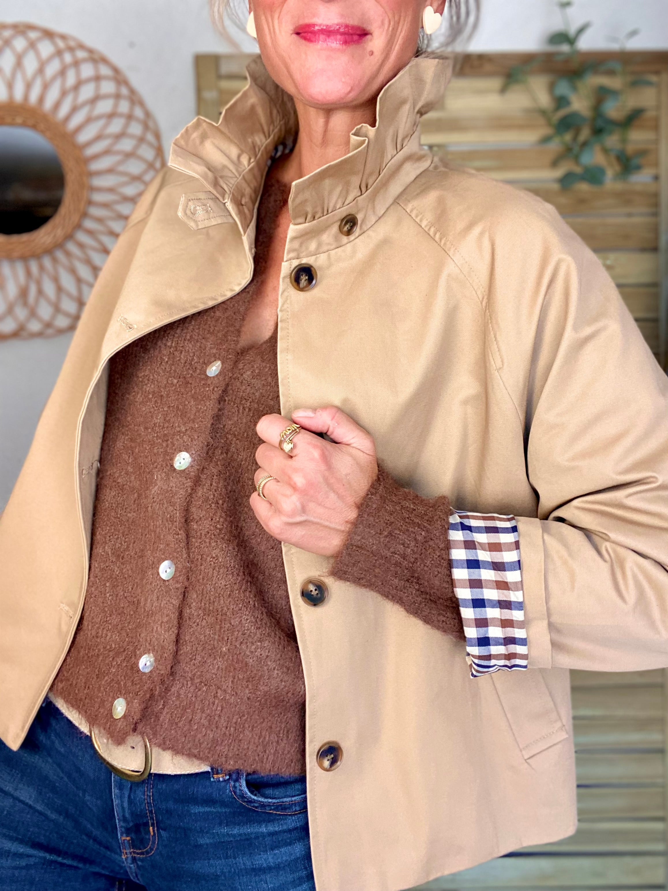 Gilet en maille SYDNEY - Chocolat