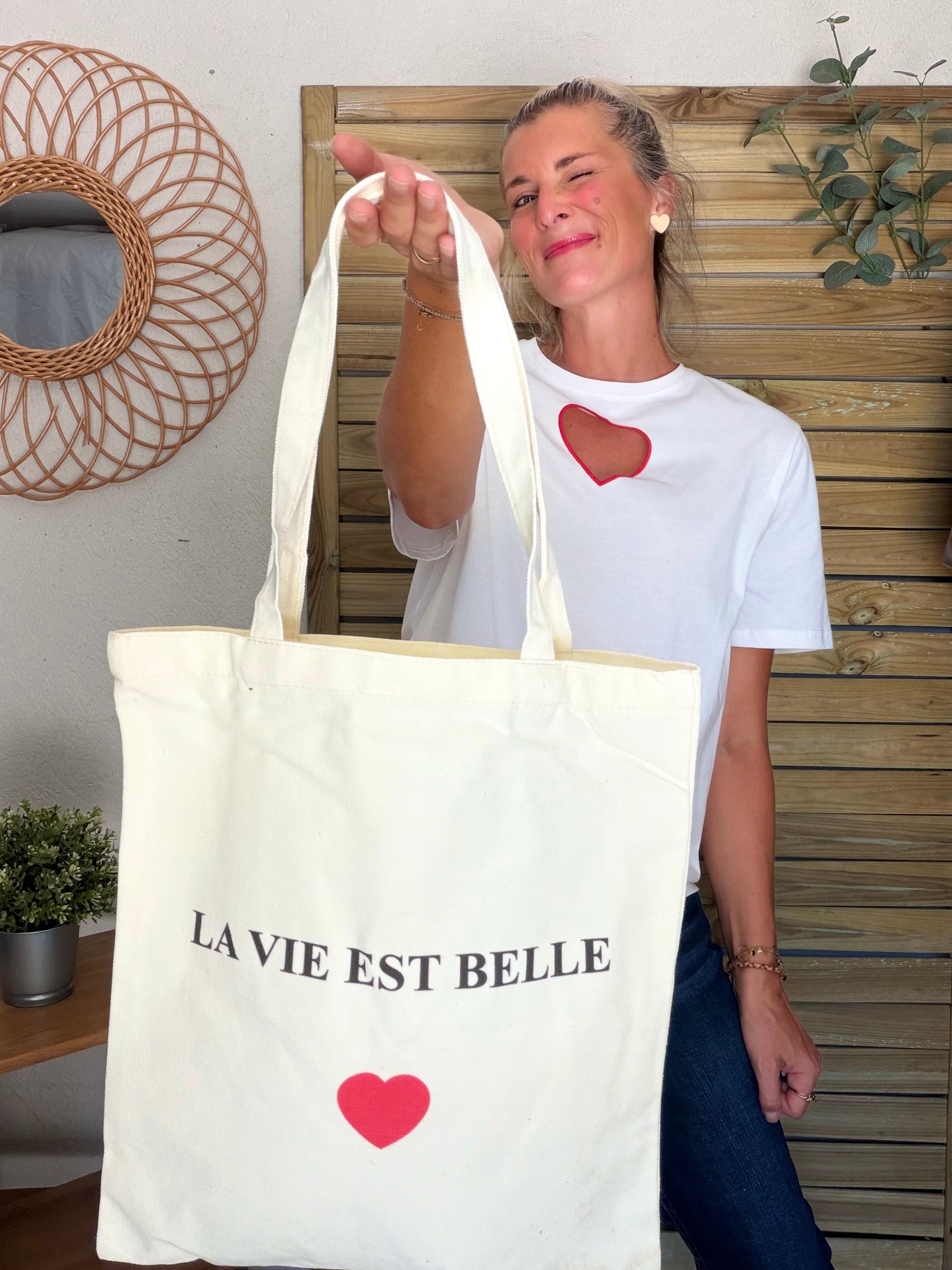 Tote bag LOLITA - AMOUR • BICHETTE • VIE EST BELLE