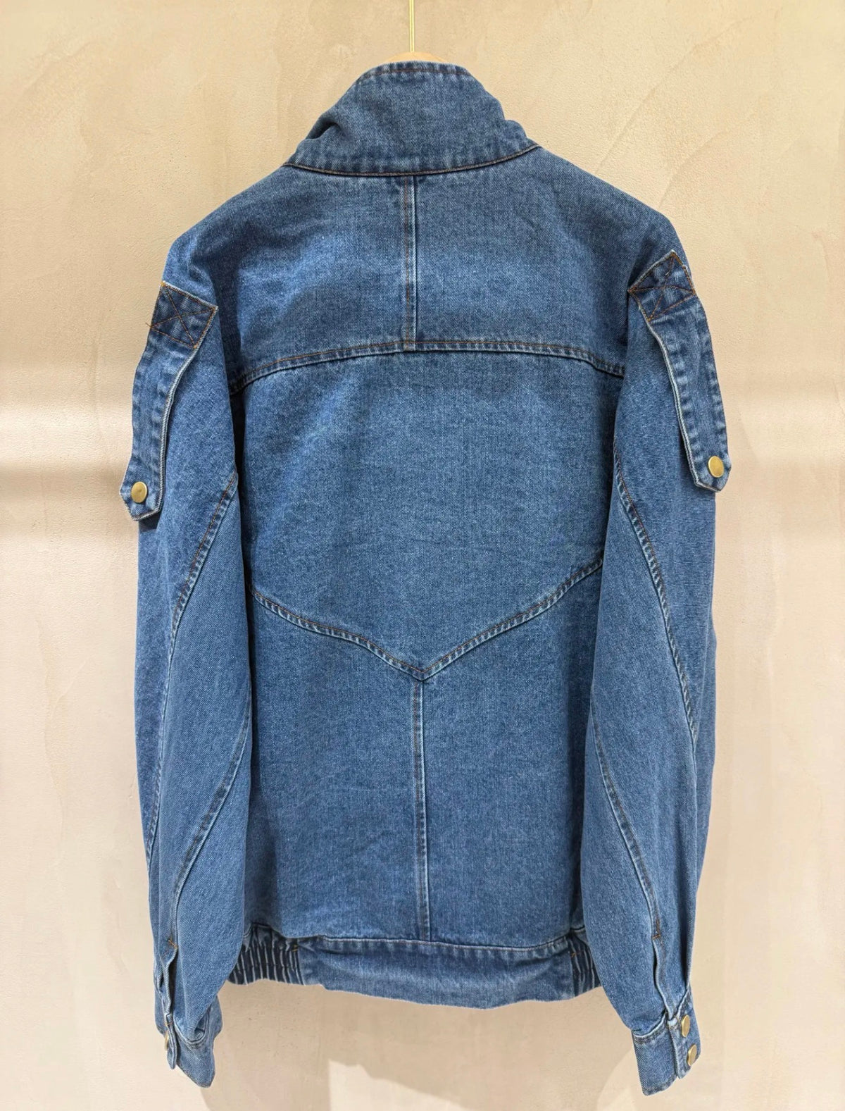 Veste en jean oversized col montant ARIANE