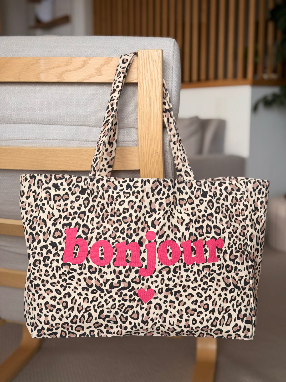 Grand cabas Tote bag Léo Bonjour BELLY