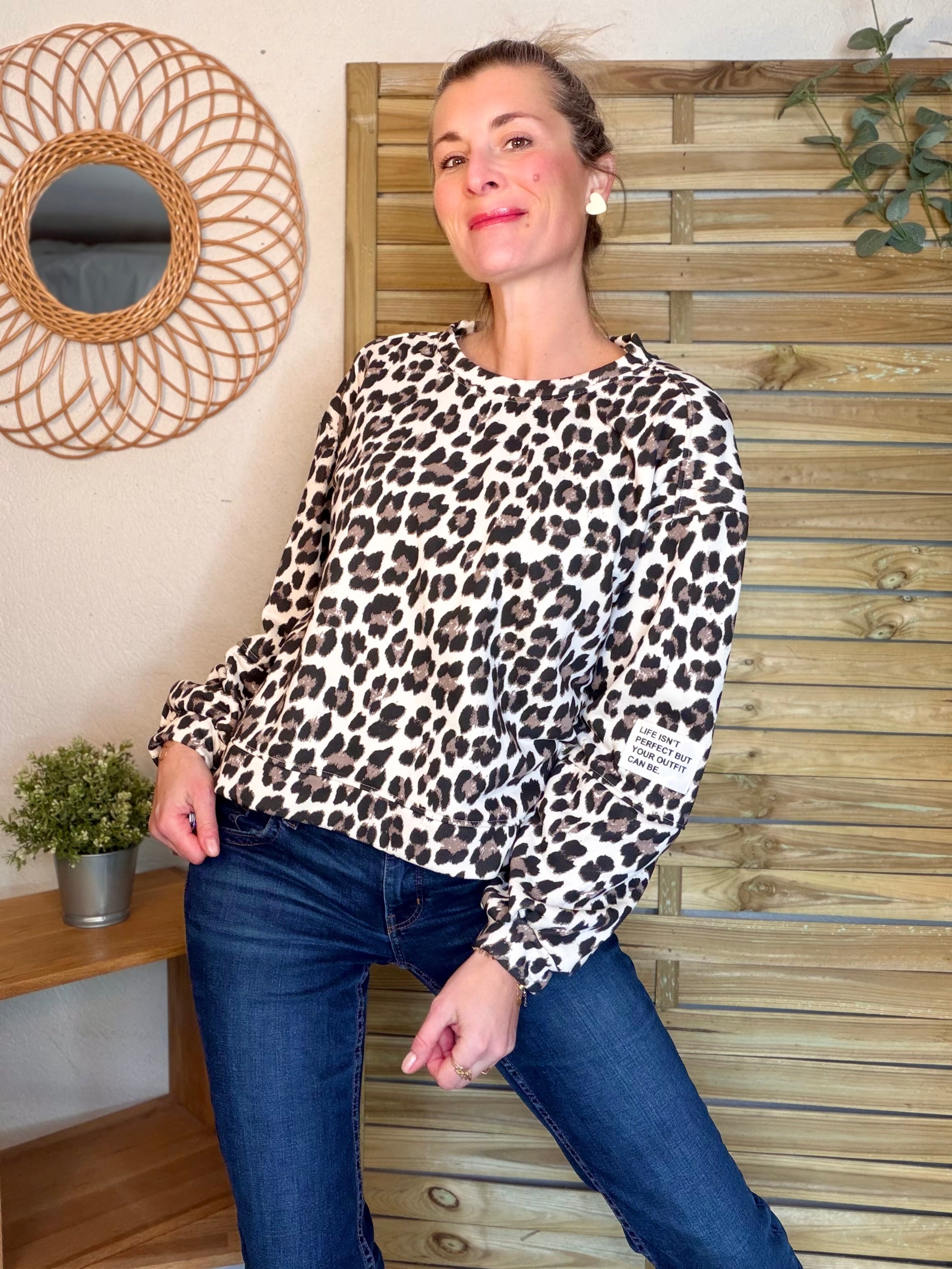 Sweat Léo Beige MAELLE