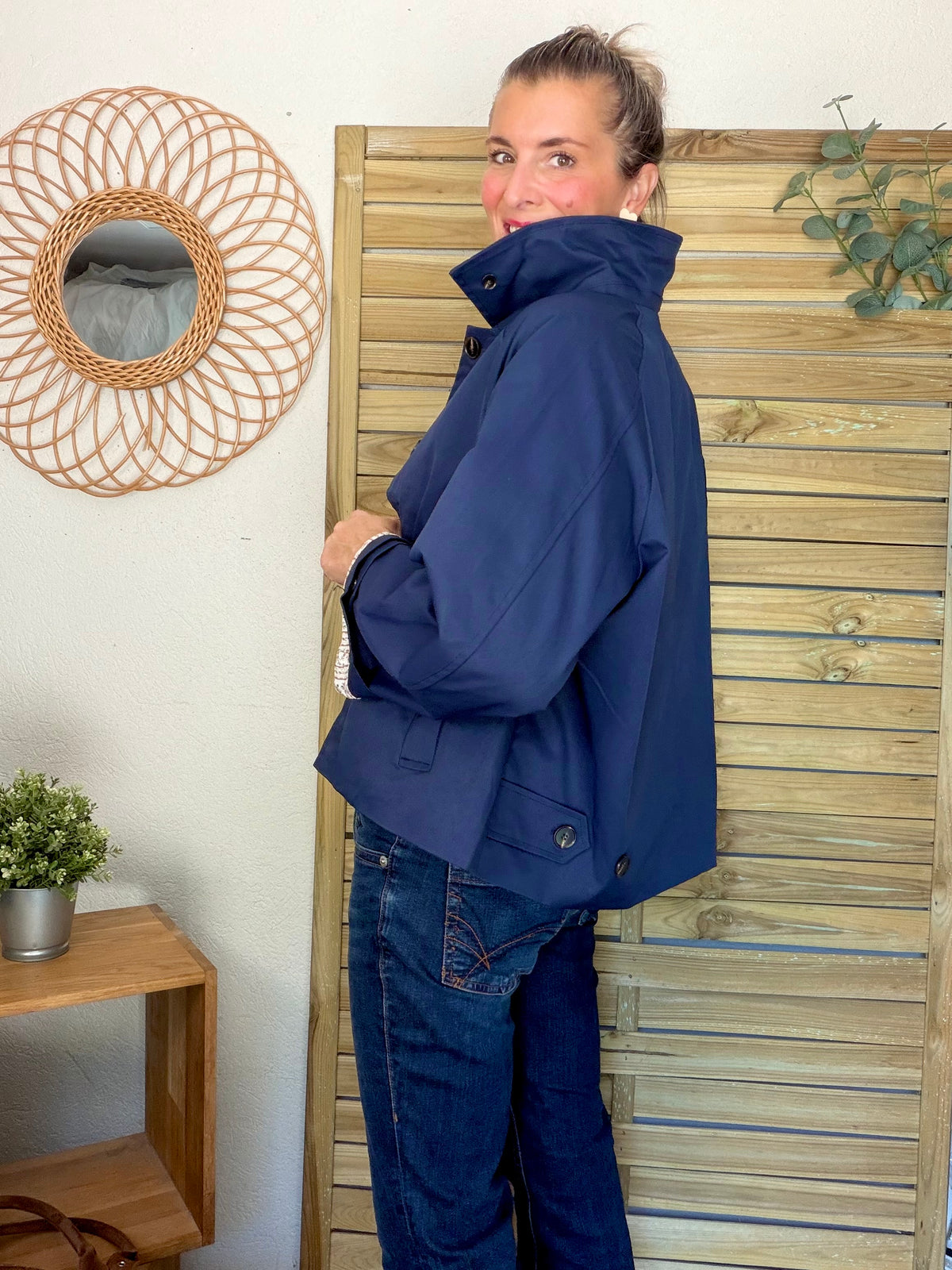 Veste Trench avec Liberty - MADELEINE Bleu marine