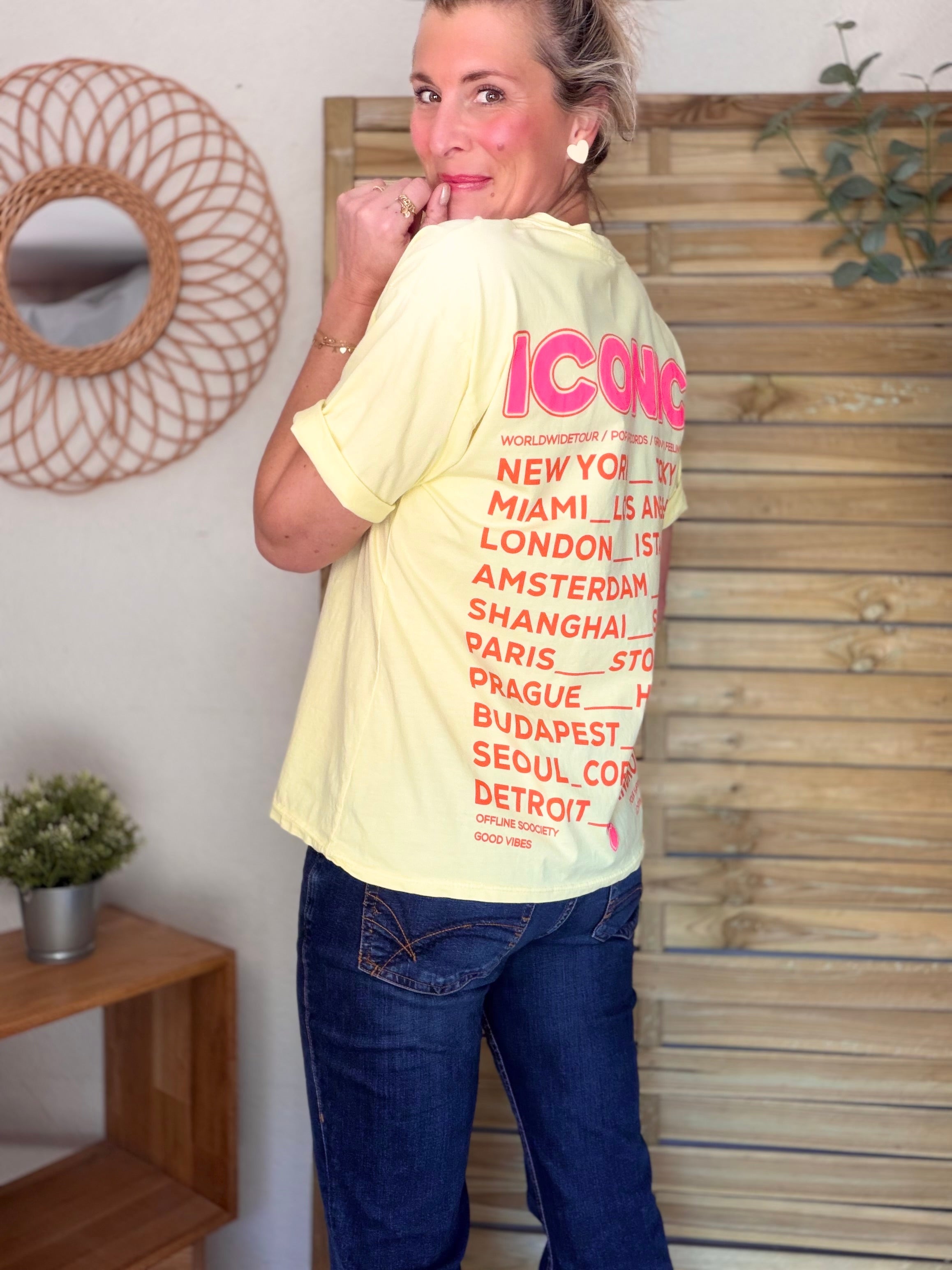 Tee shirt ICONIC DANA Jaune