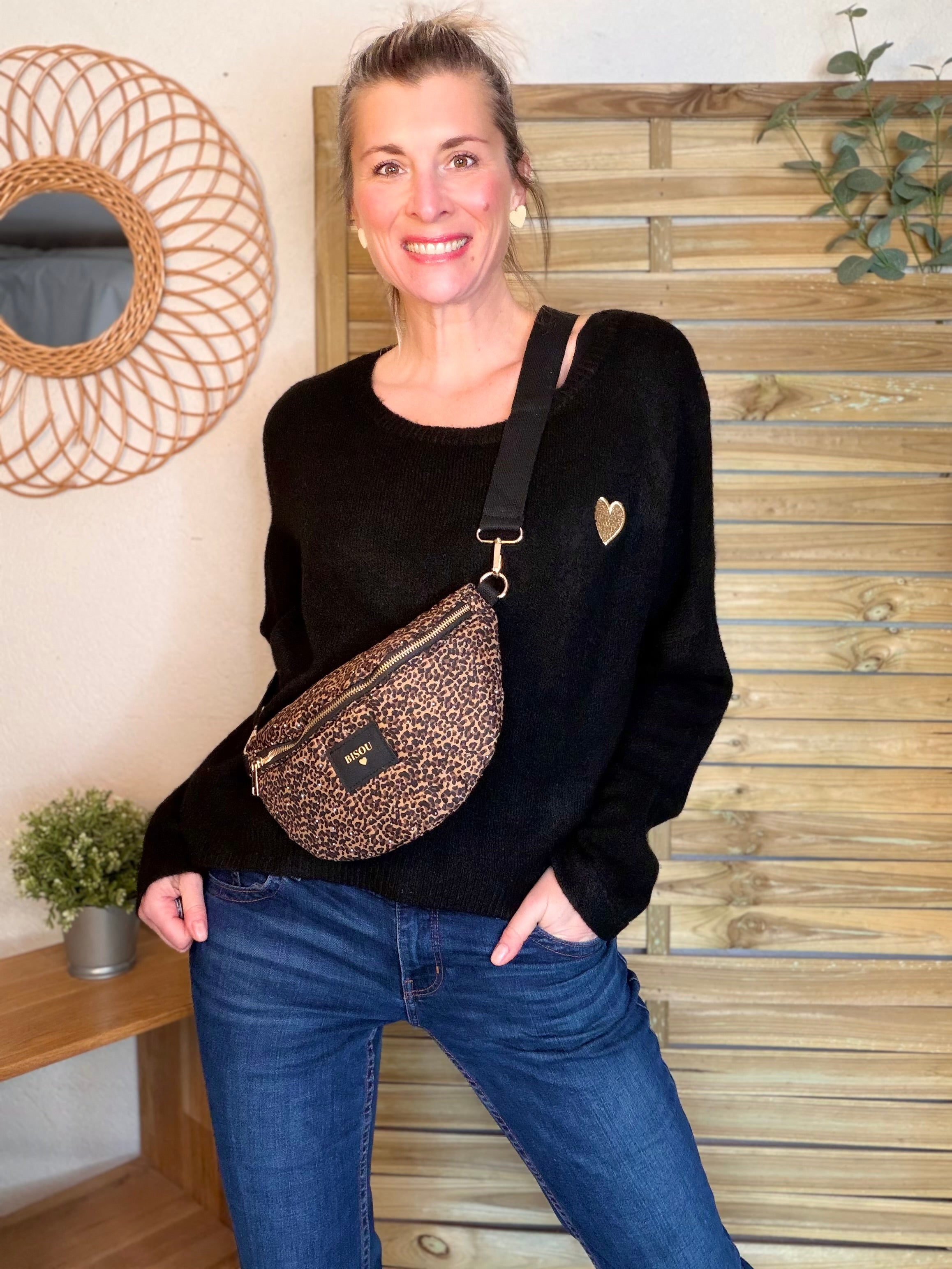 Sac banane avec strass BONNIE - Léo Bisous