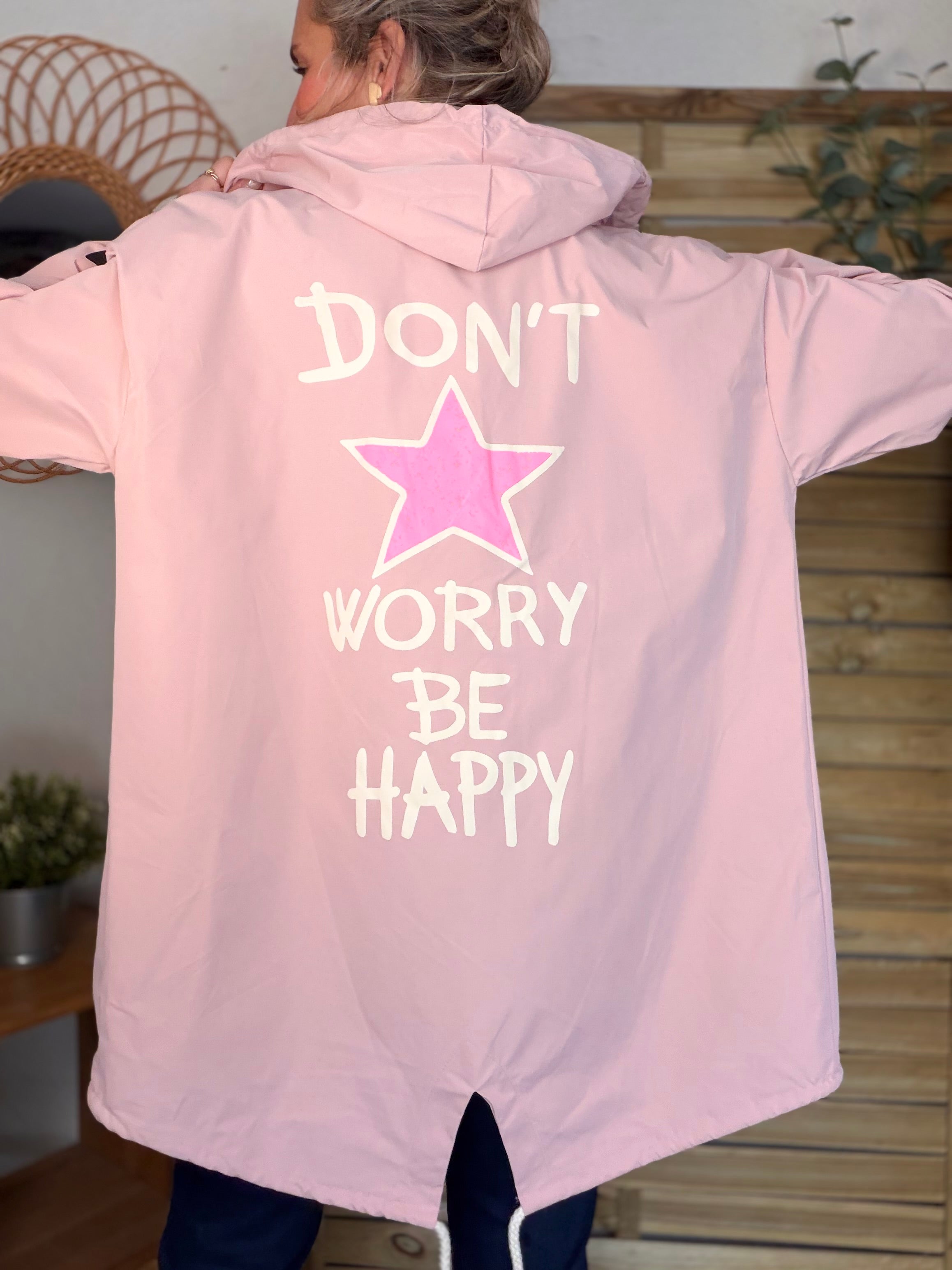 Veste Coupe vent long LESLIE - Rose clair