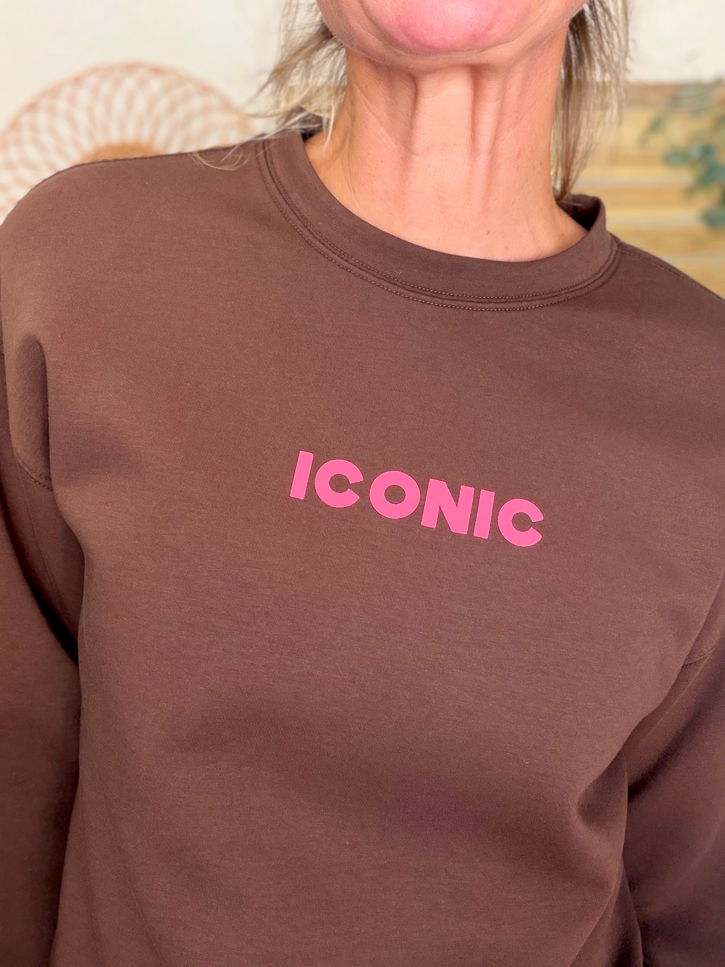 Sweat ICONIC ultra doux OMBLINE - Chocolat