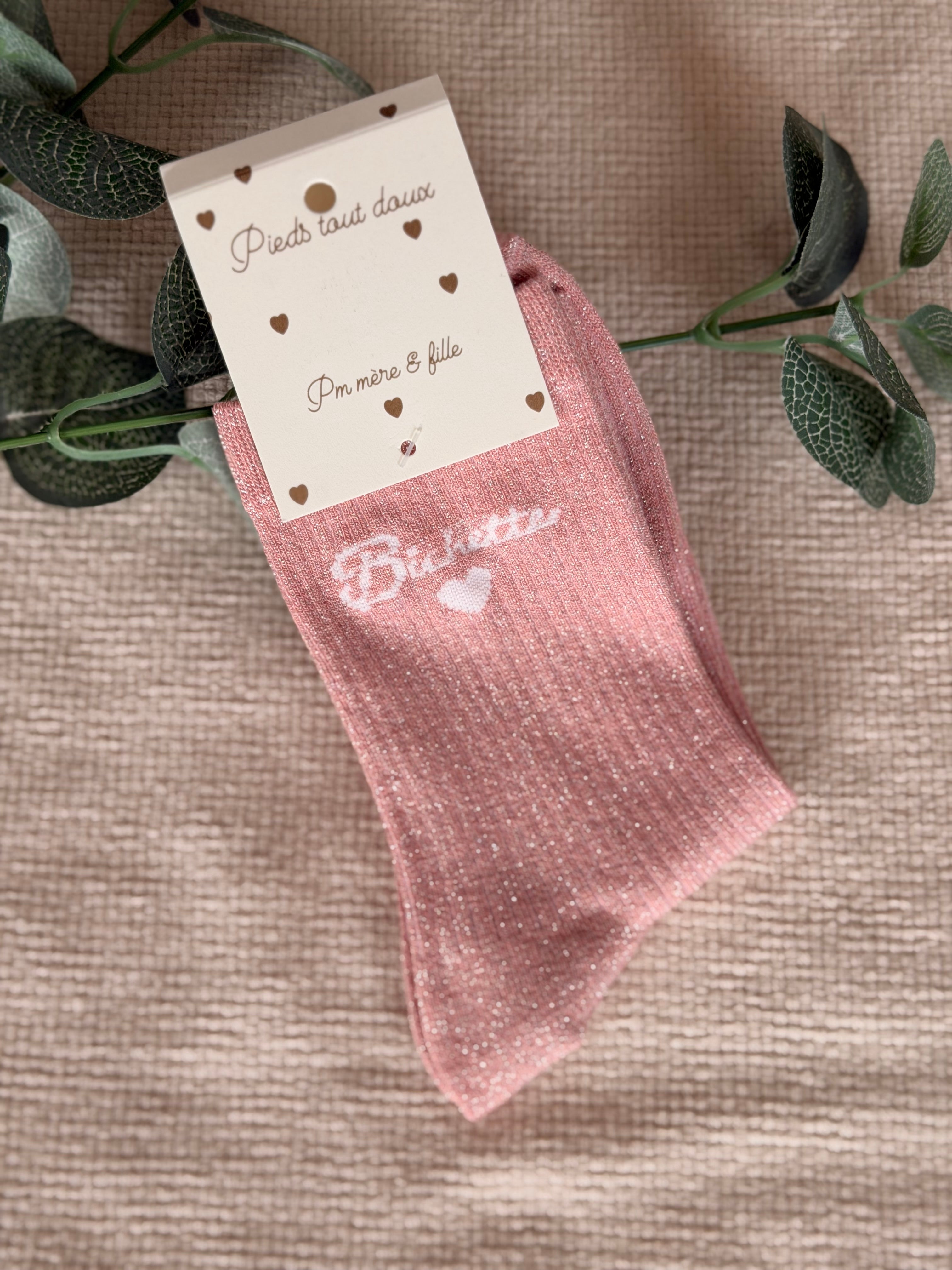 Chaussettes scintillantes glitter ZIA - Bichette