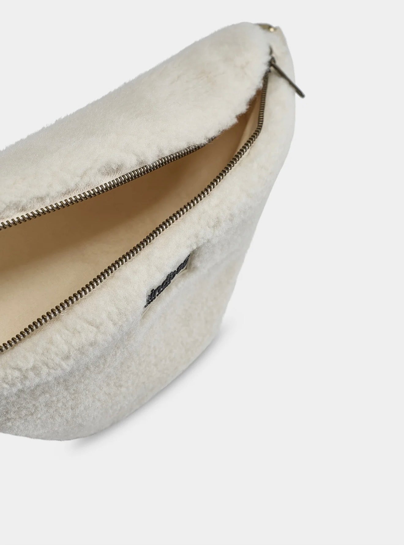 Sac banane HINDBAG Olivia Teddy arctique (moumoute)