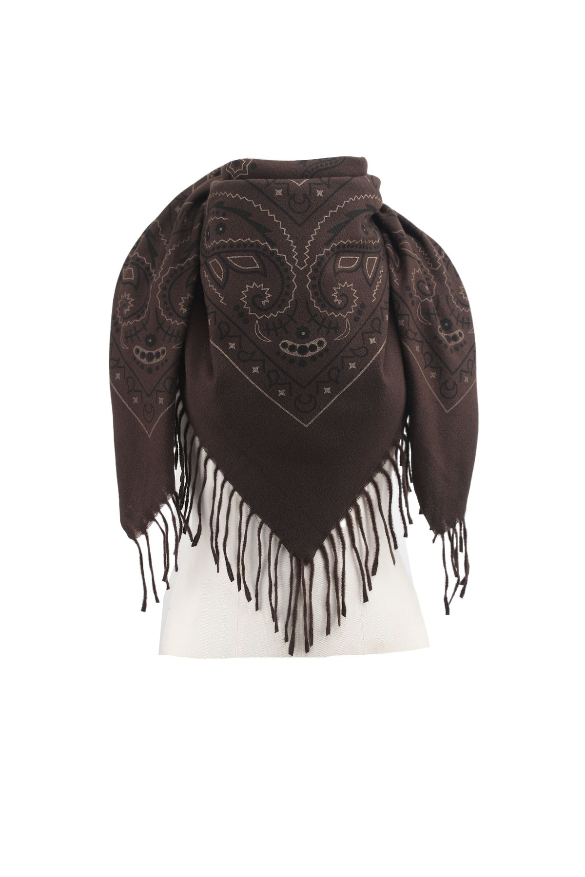 Écharpe Bandana Chocolat
