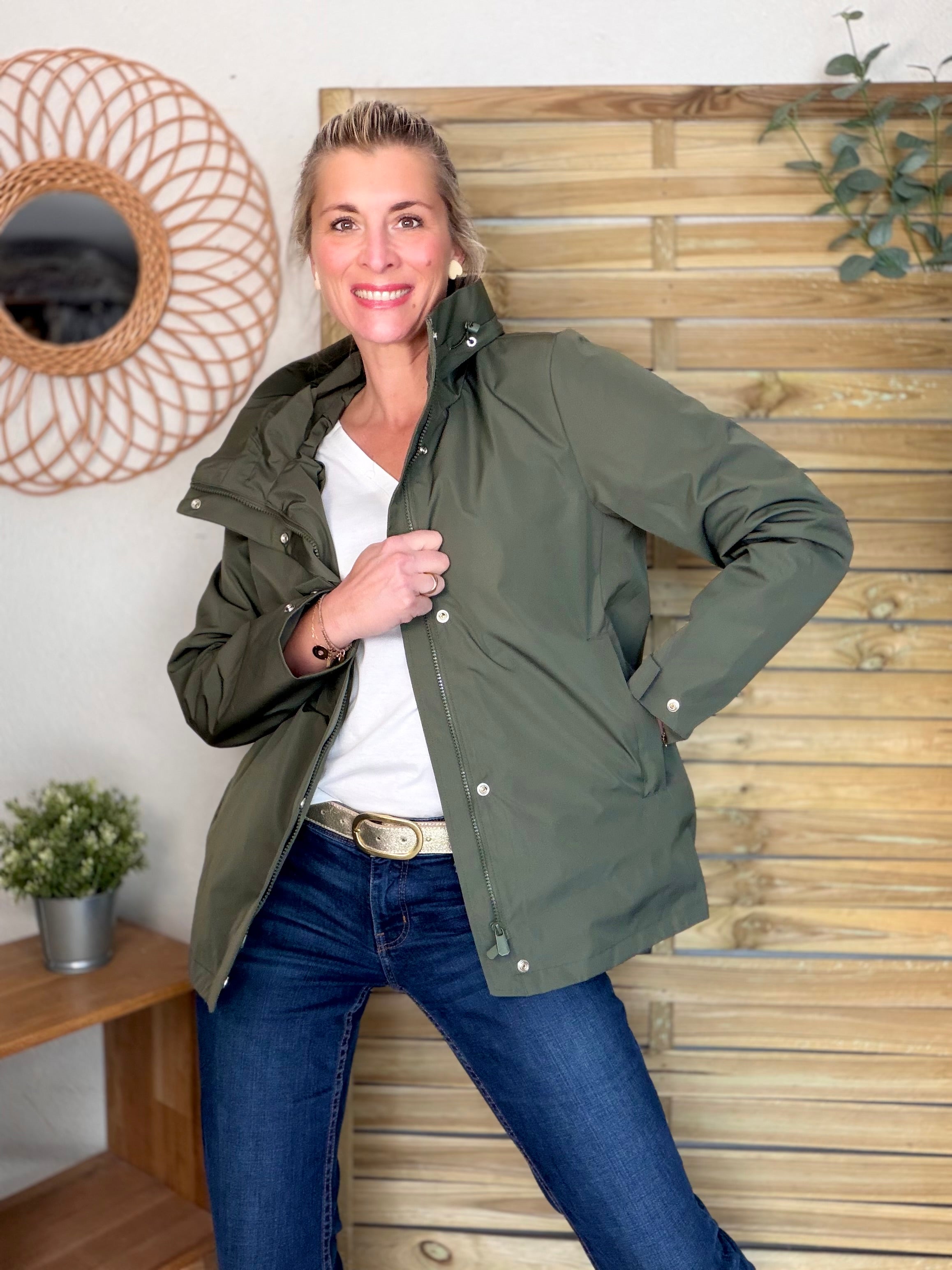 Imperméable LAURENCE mi-long - Kaki