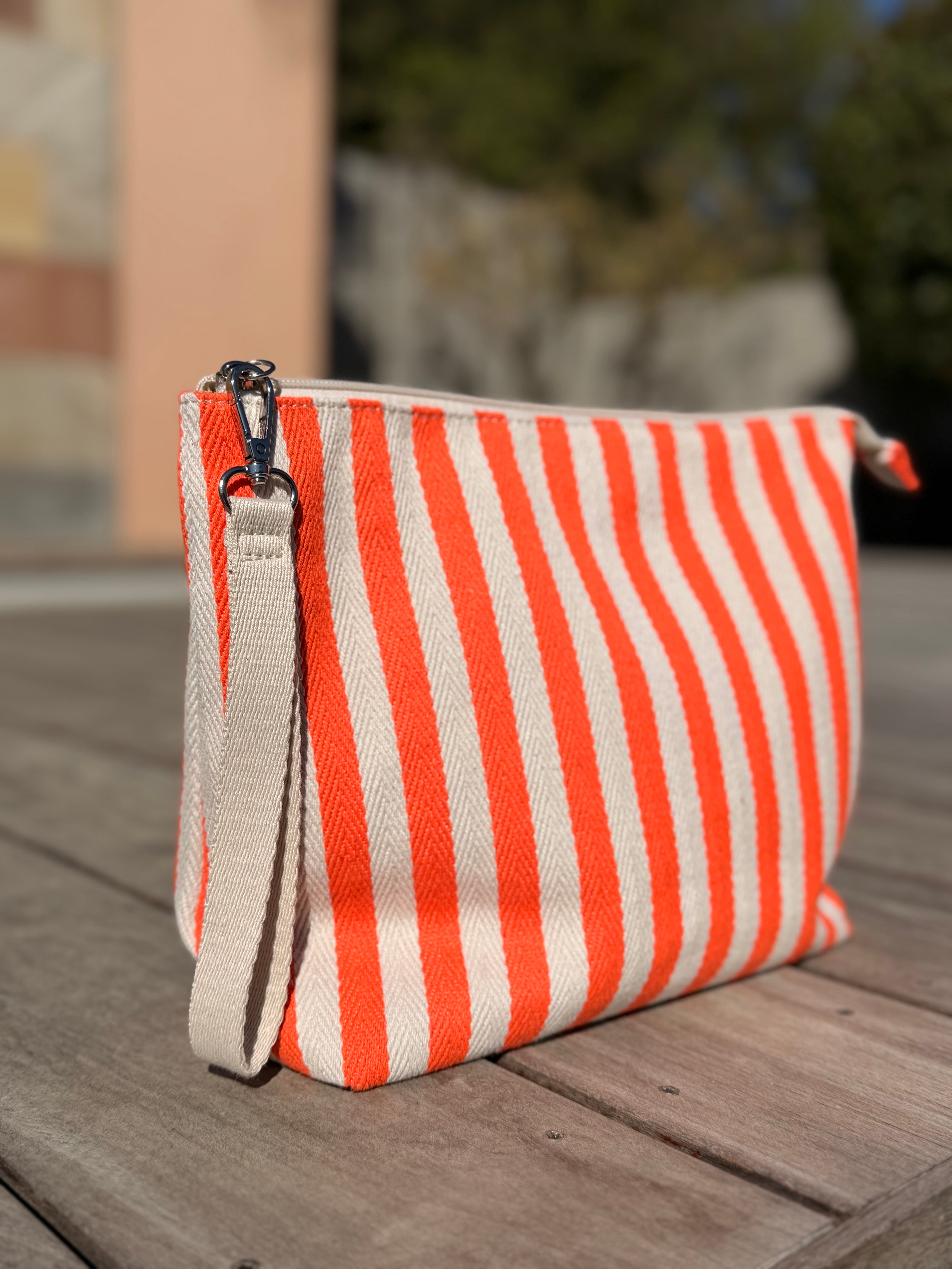 Pochette / Trousse de toilette rayée PAULINA