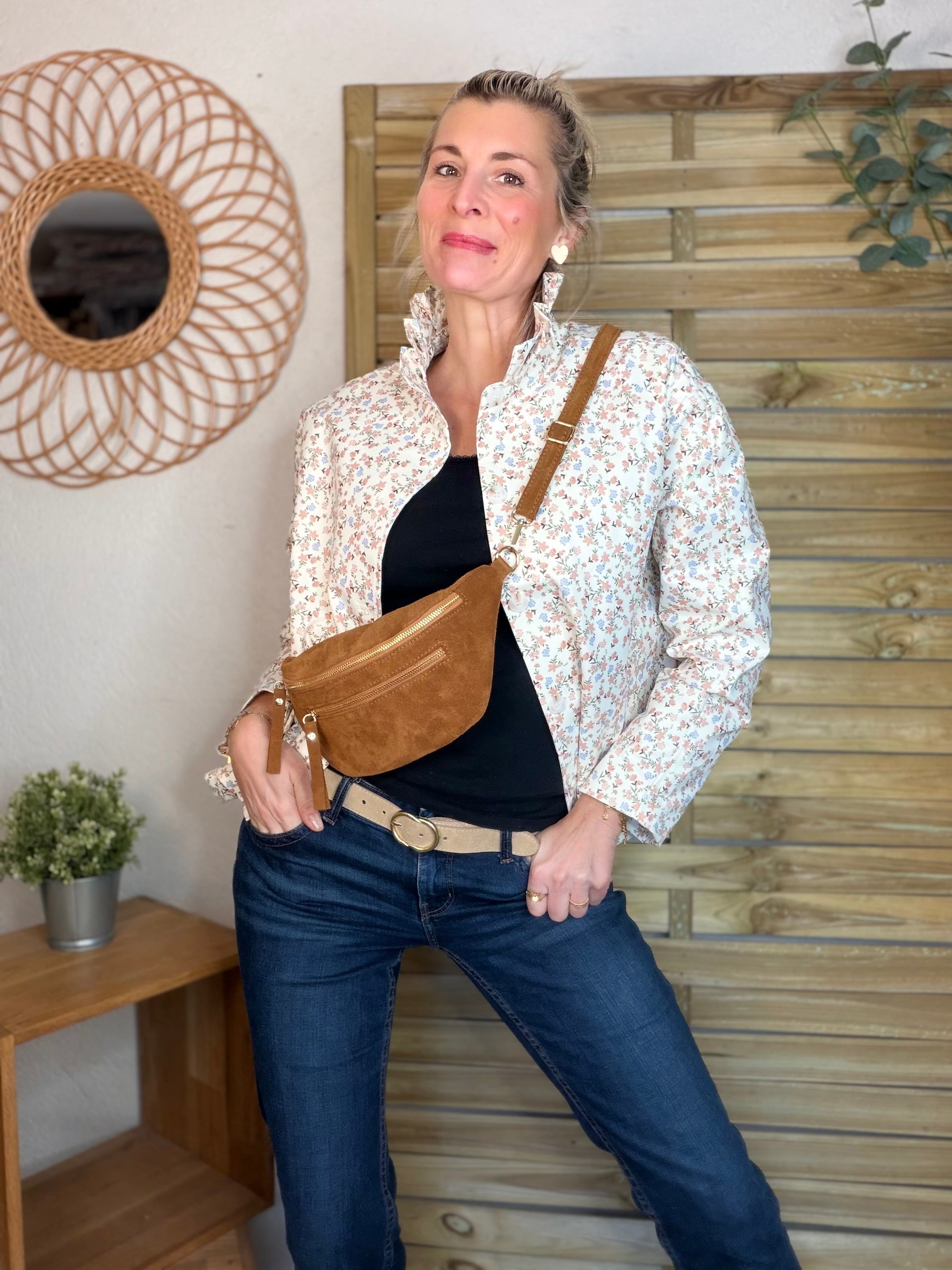 Veste col victorien NICKY Fleurie