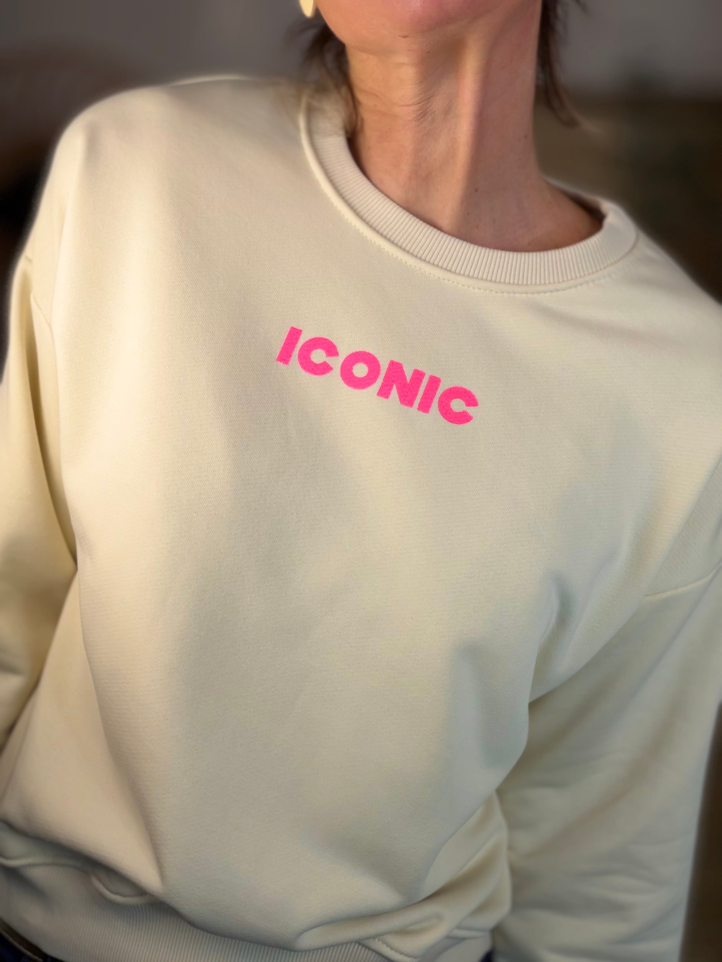 Sweat ICONIC COLINE - Jaune clair