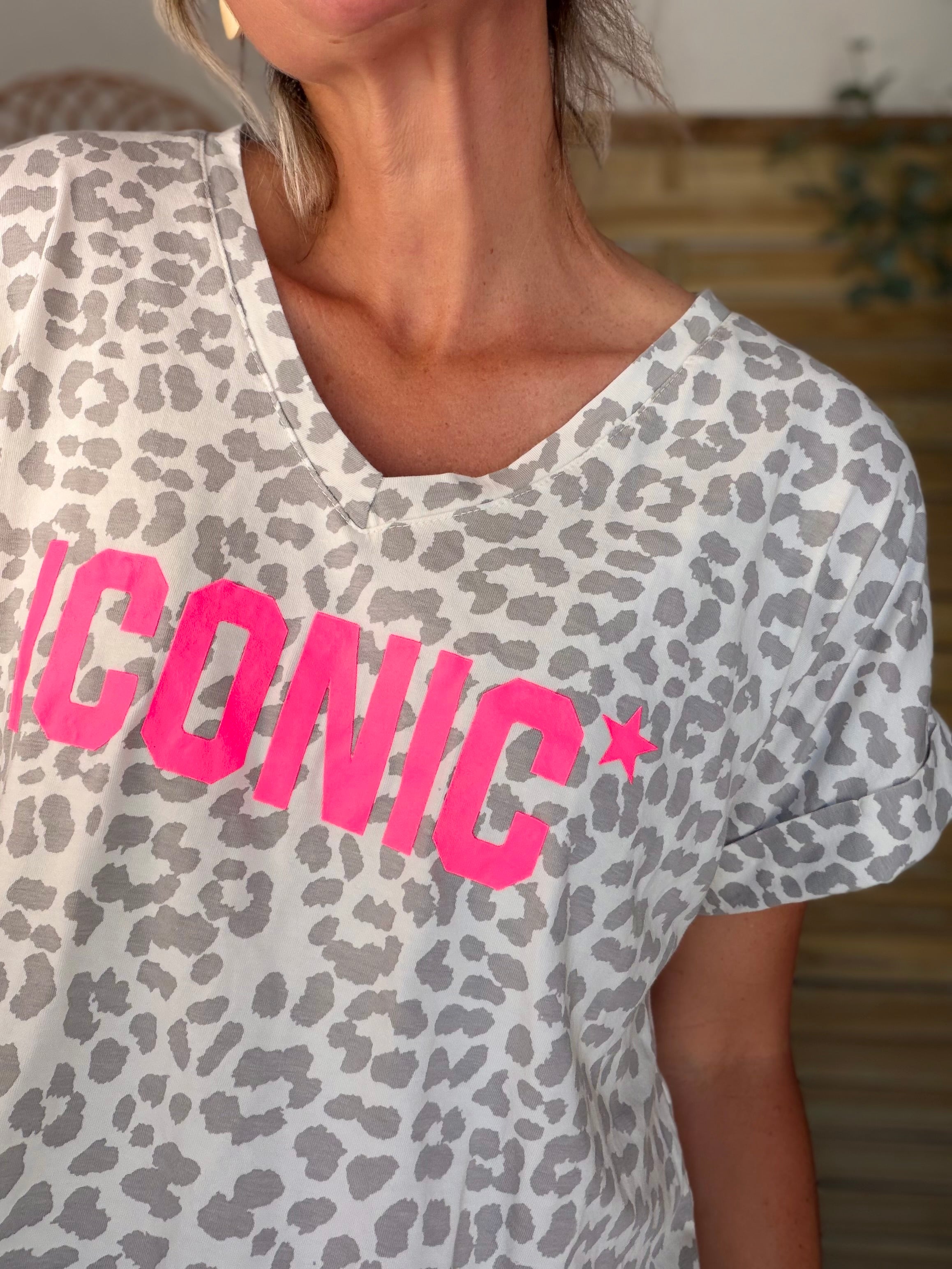 Top léo ICONIC col V - SHAUNA Écru