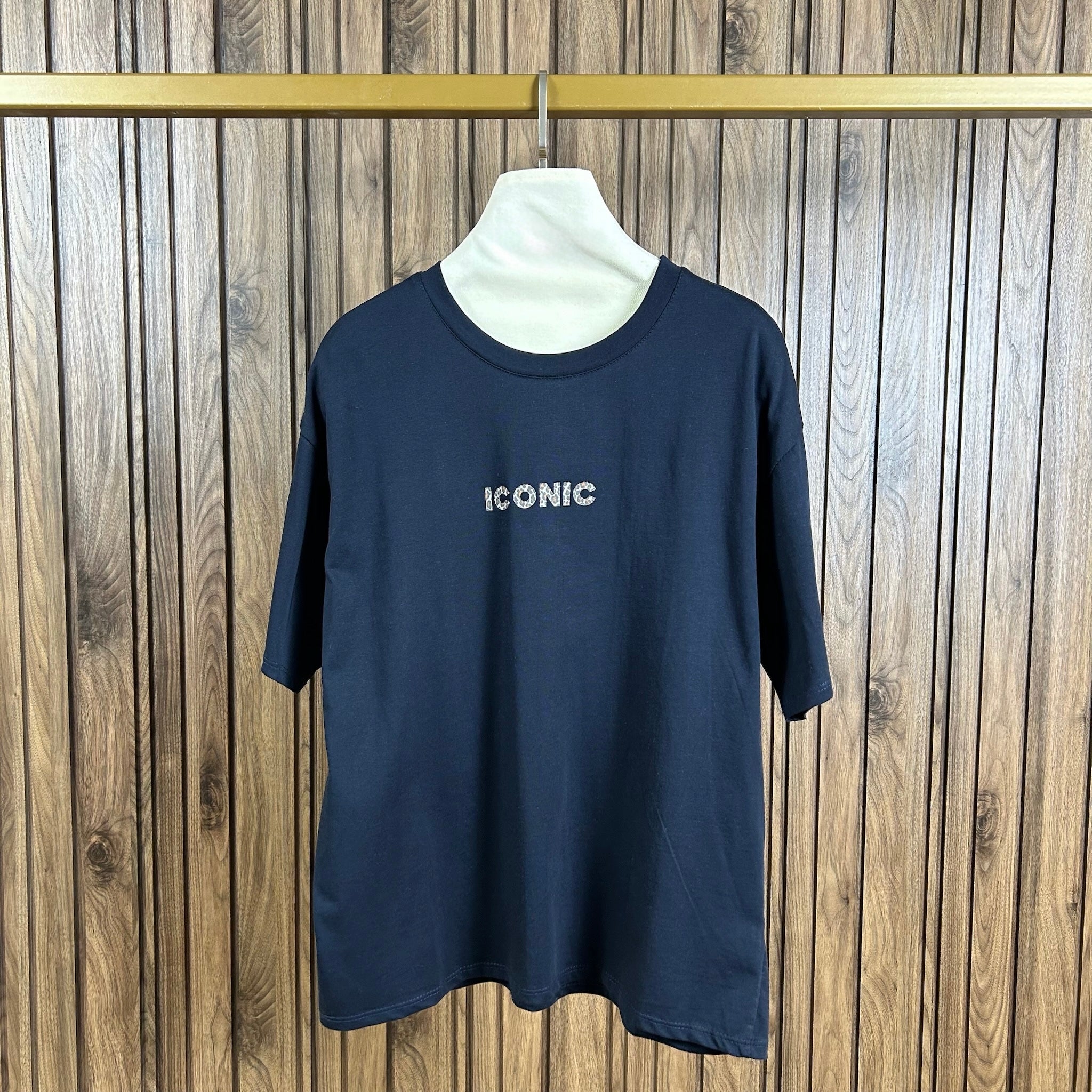 Tee shirt ICONIC Léo LÉONA Bleu marine