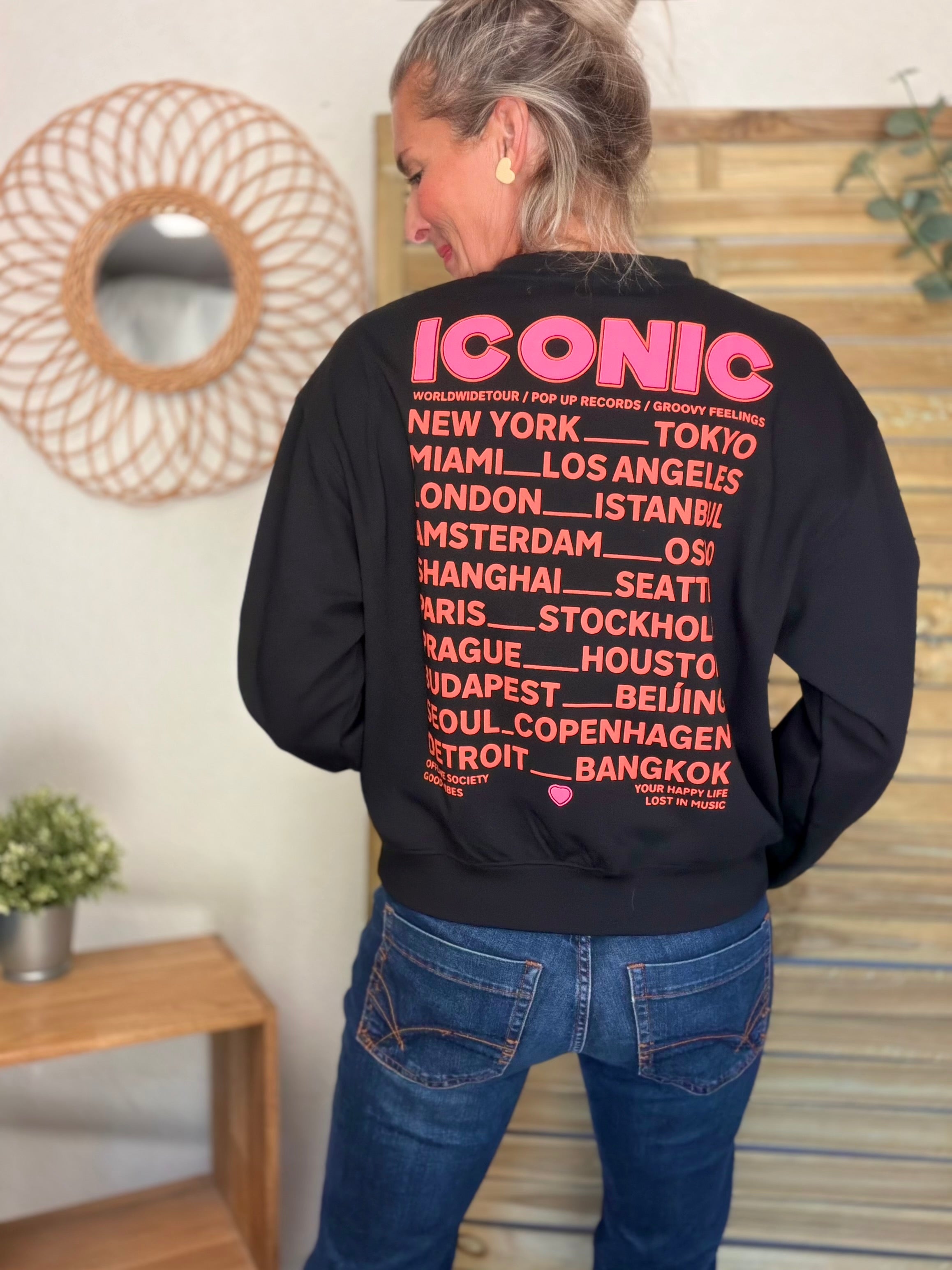 Sweat ICONIC ultra doux OMBLINE - Noir