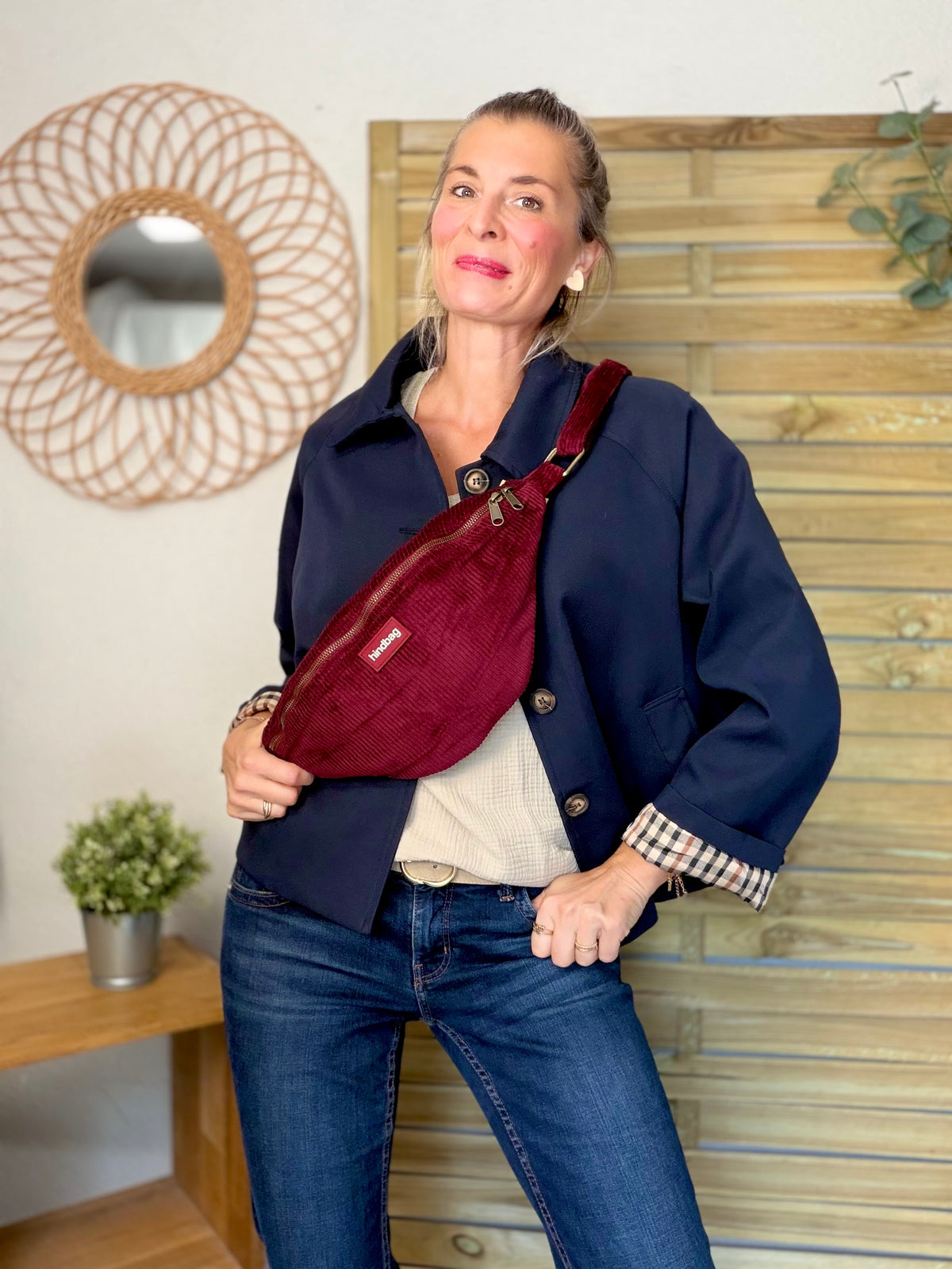 ⚡️ ARRIVAGE • Veste Trench, doublure à carreaux DANA Bleu marine