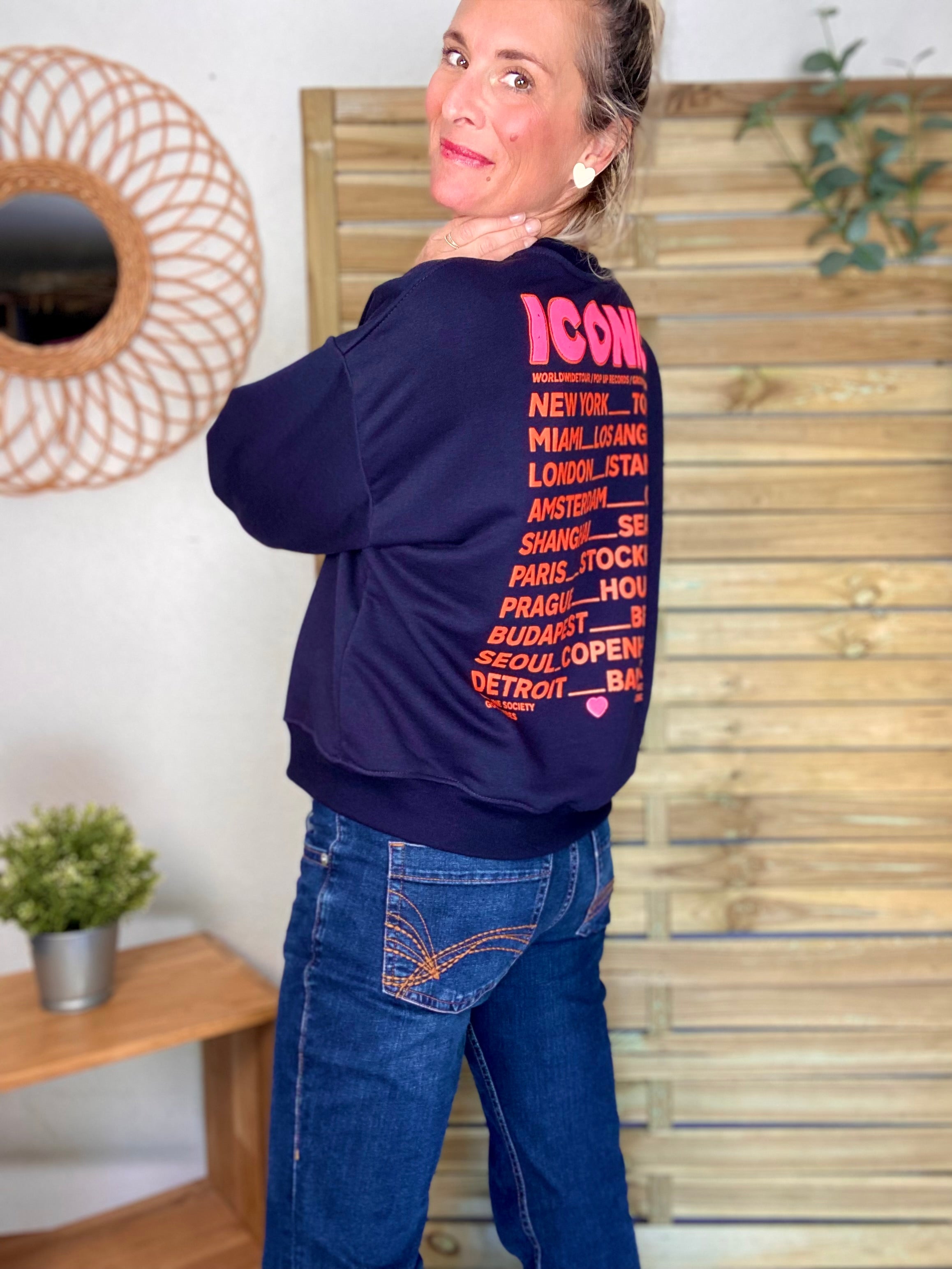 Sweat ICONIC COLINE - Bleu marine