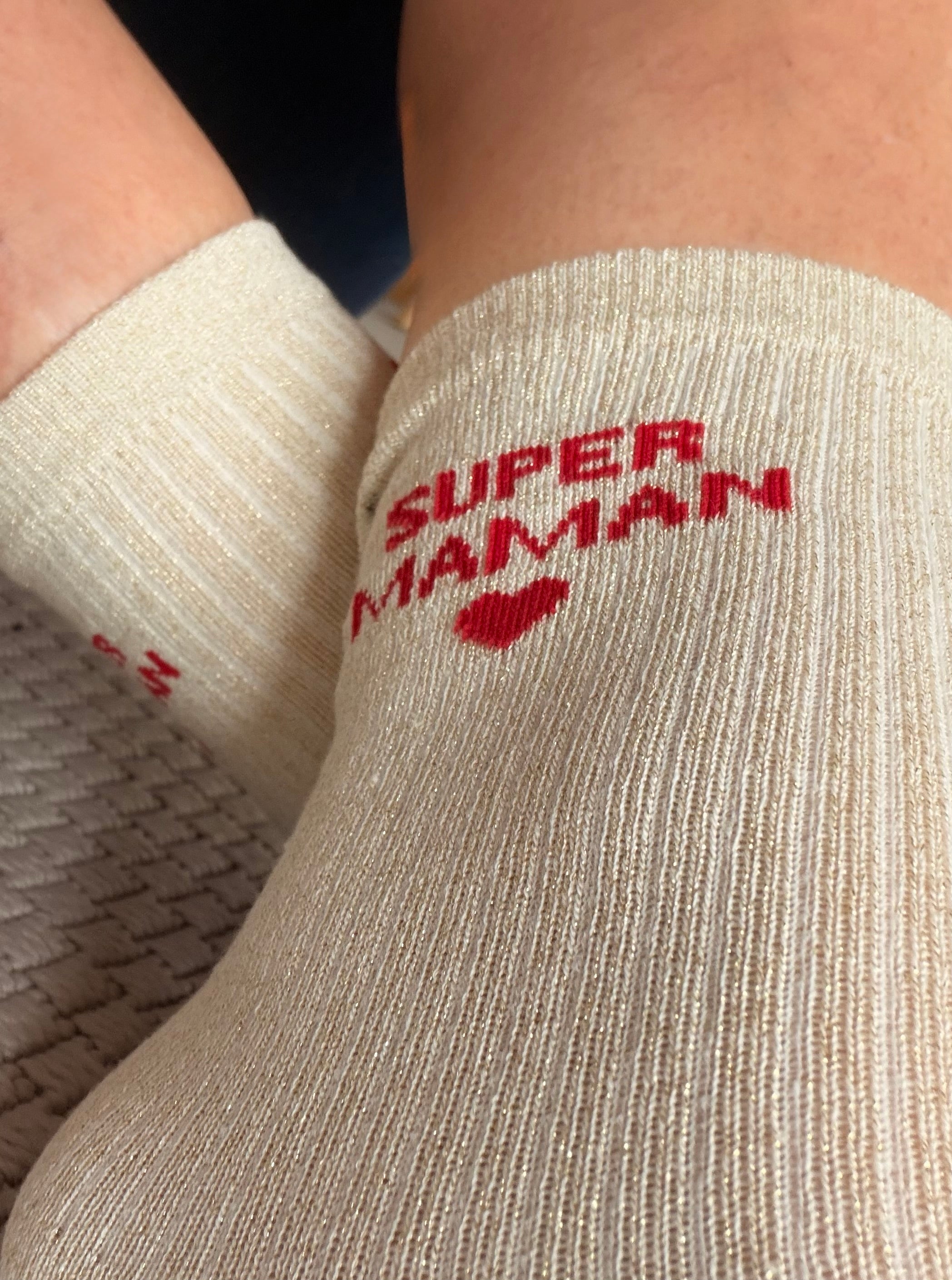 Chaussettes scintillantes glitter ZIA - Maîtresse / Maman / Amoureuse