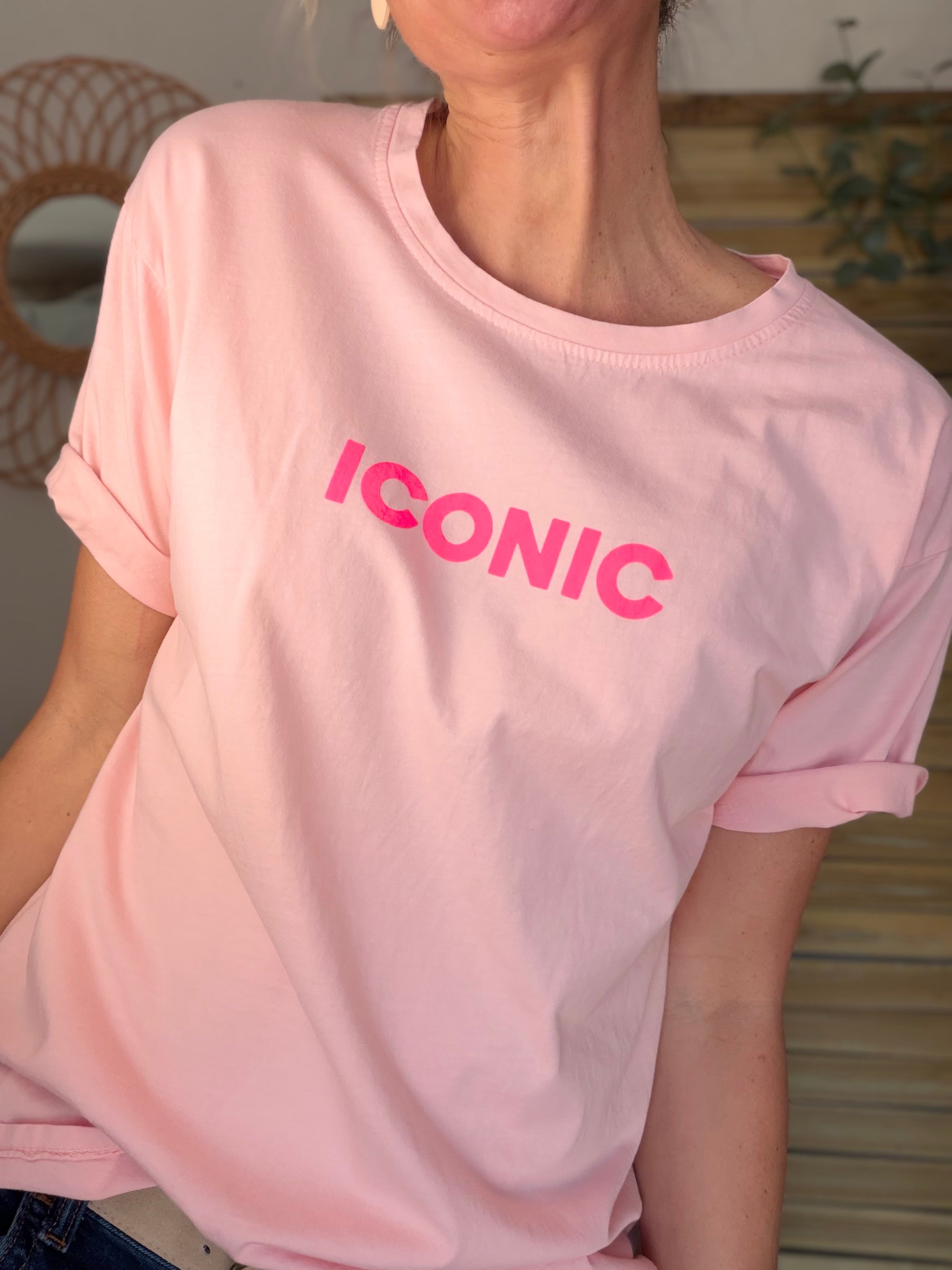 Tee shirt ICONIC DANA Rose saumon