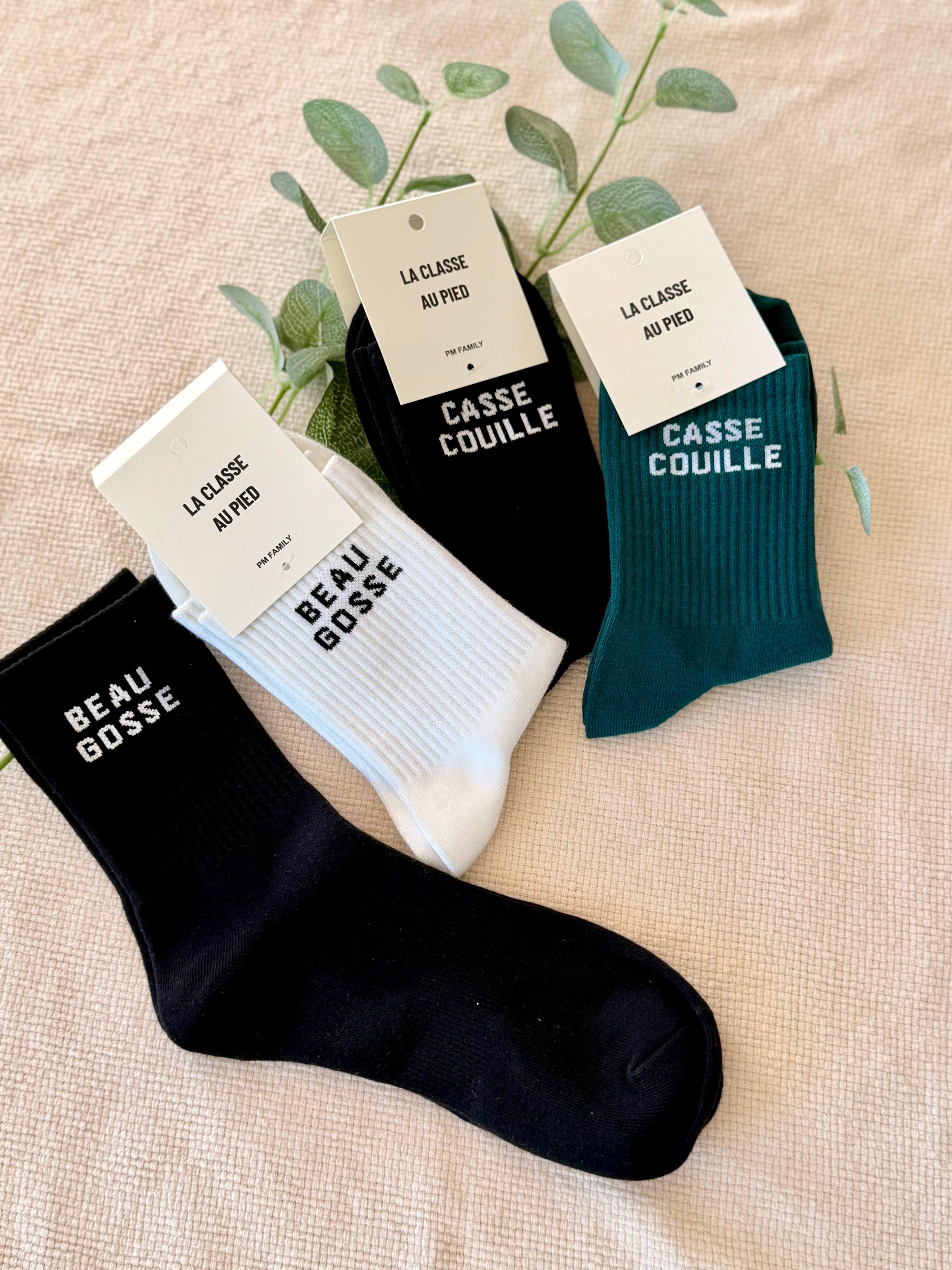 Chaussettes à message LA CLASSE AU PIED - ZACK