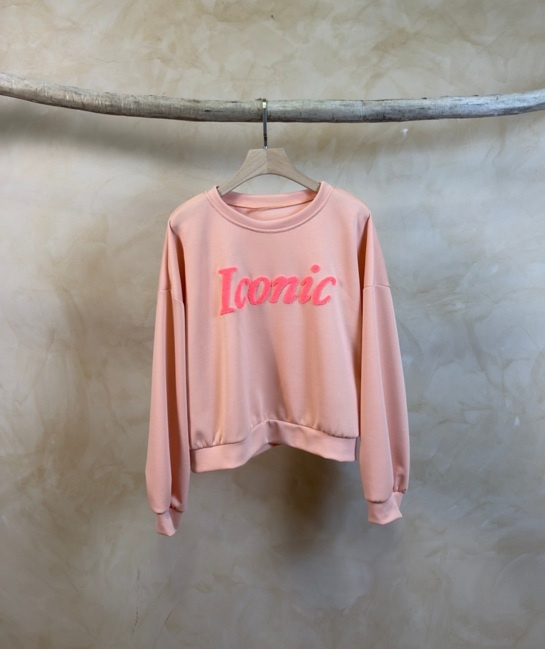 Sweat doux Iconic  - LAURINE Saumon/Rose