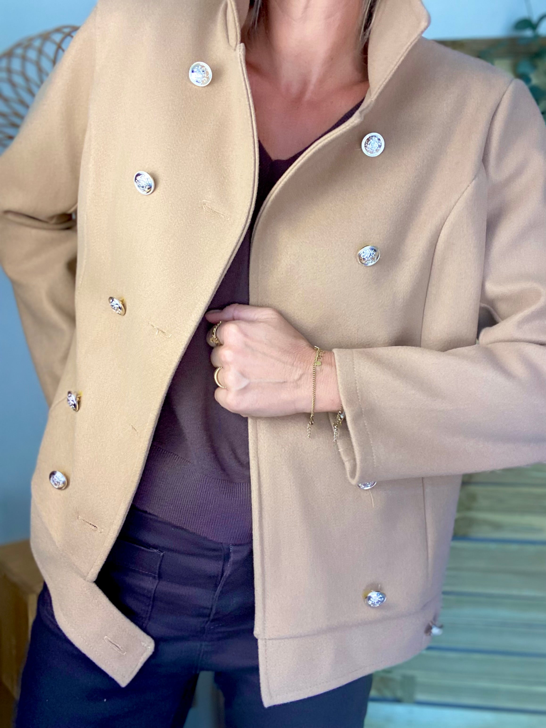Veste caban légère JACK - Camel clair