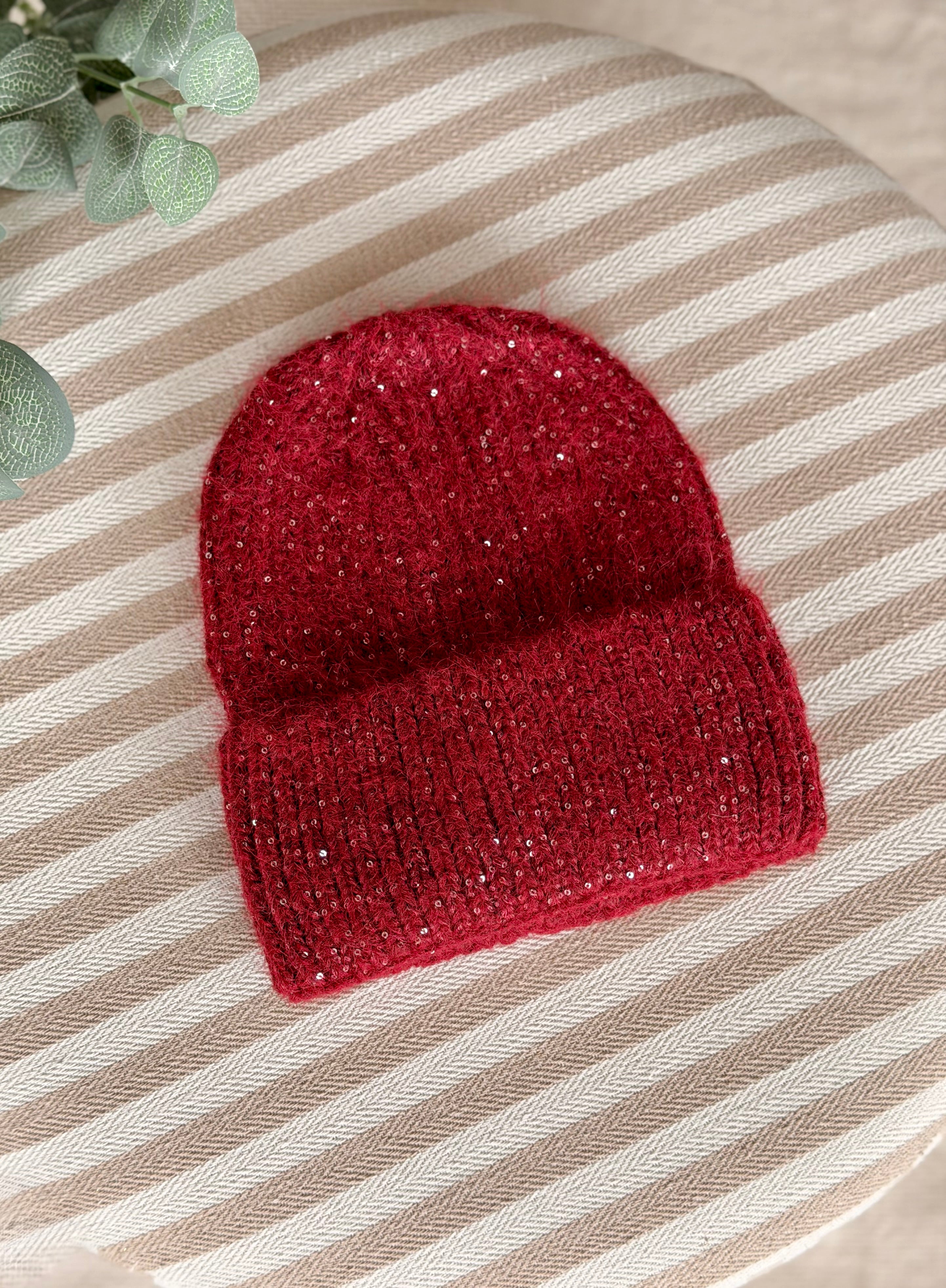 Bonnet en laine avec sequins ÉLOI