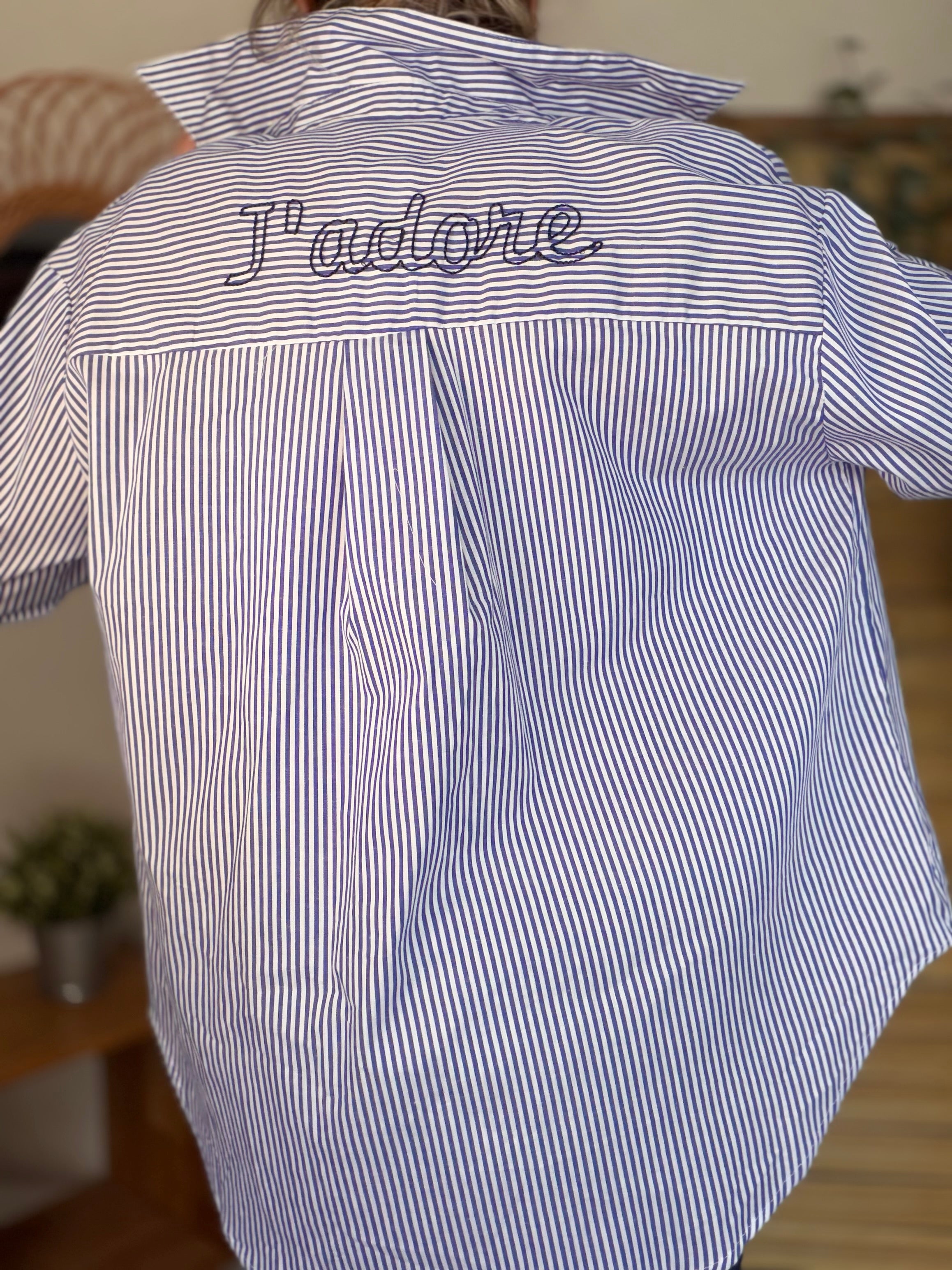 ⚡️ARRIVAGE - Chemise bleue à rayures J’ADORE - ELORY