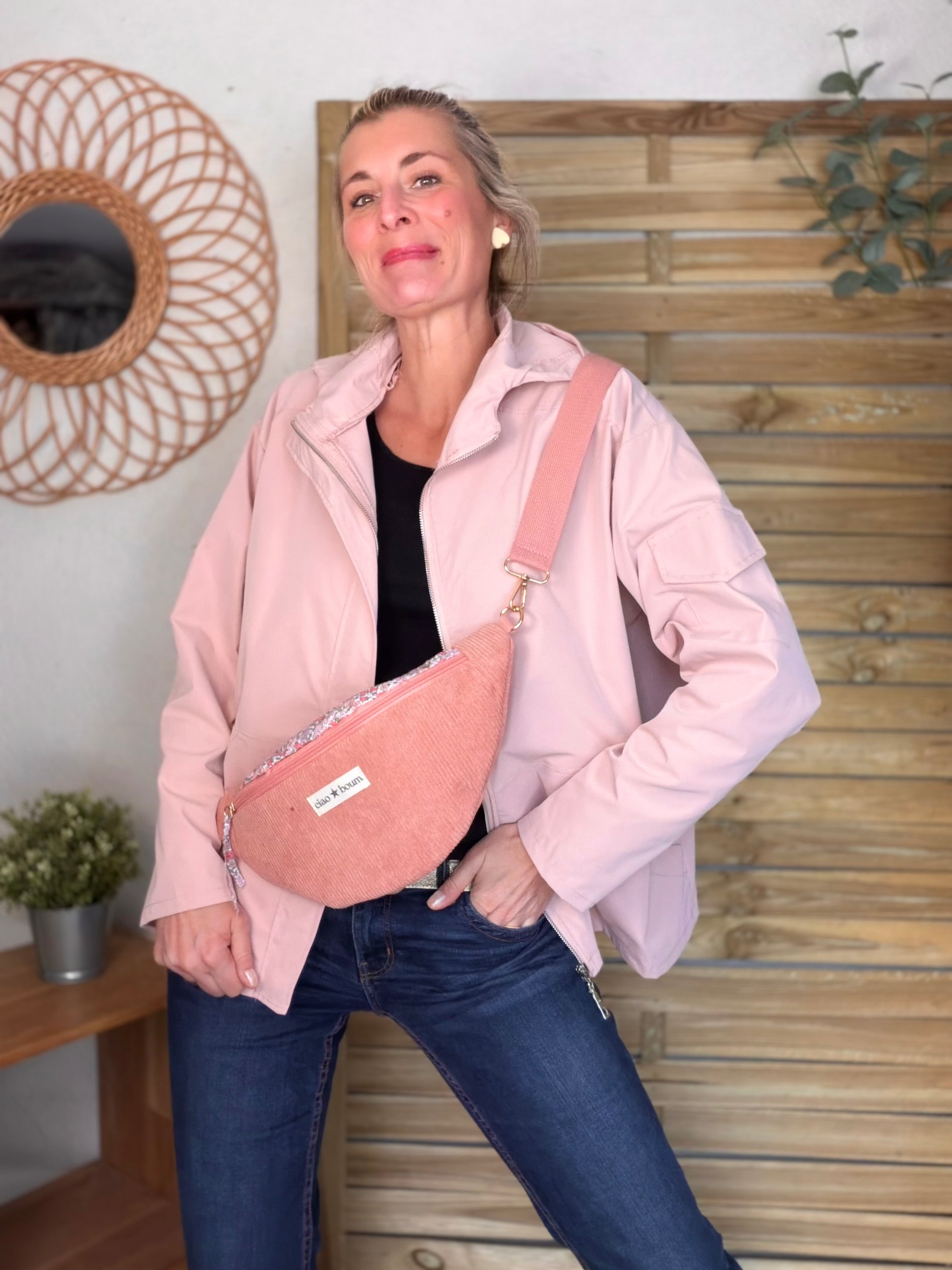 Veste Coupe vent court LIZZIE - Rose