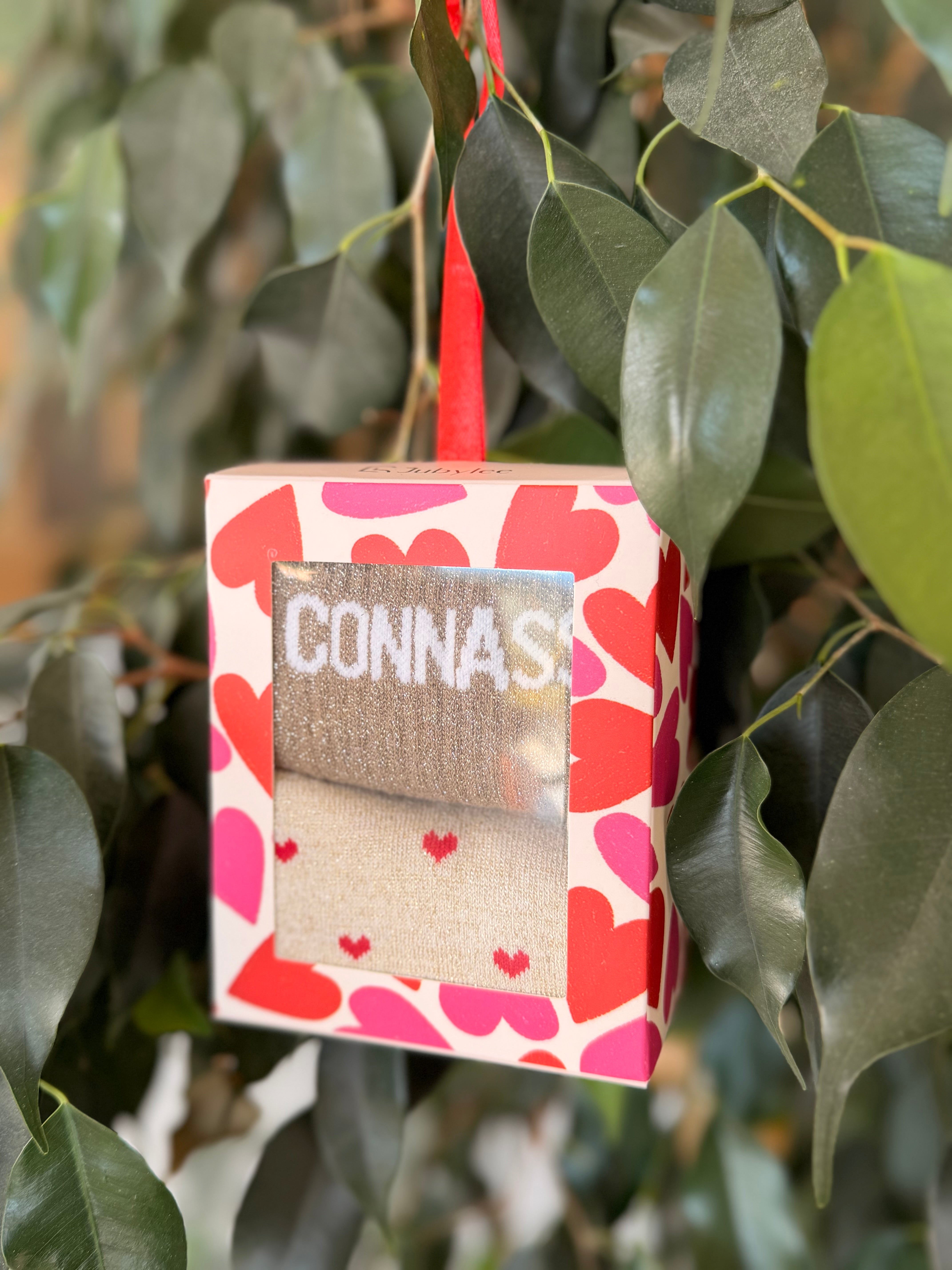 Boîte cadeau pour chaussettes ou gants (2 paires)