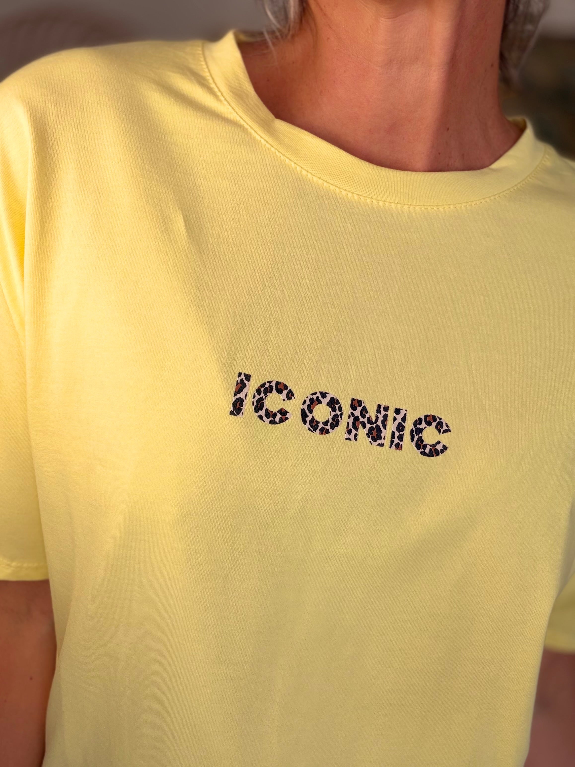 Tee shirt ICONIC Léo LÉONA Jaune