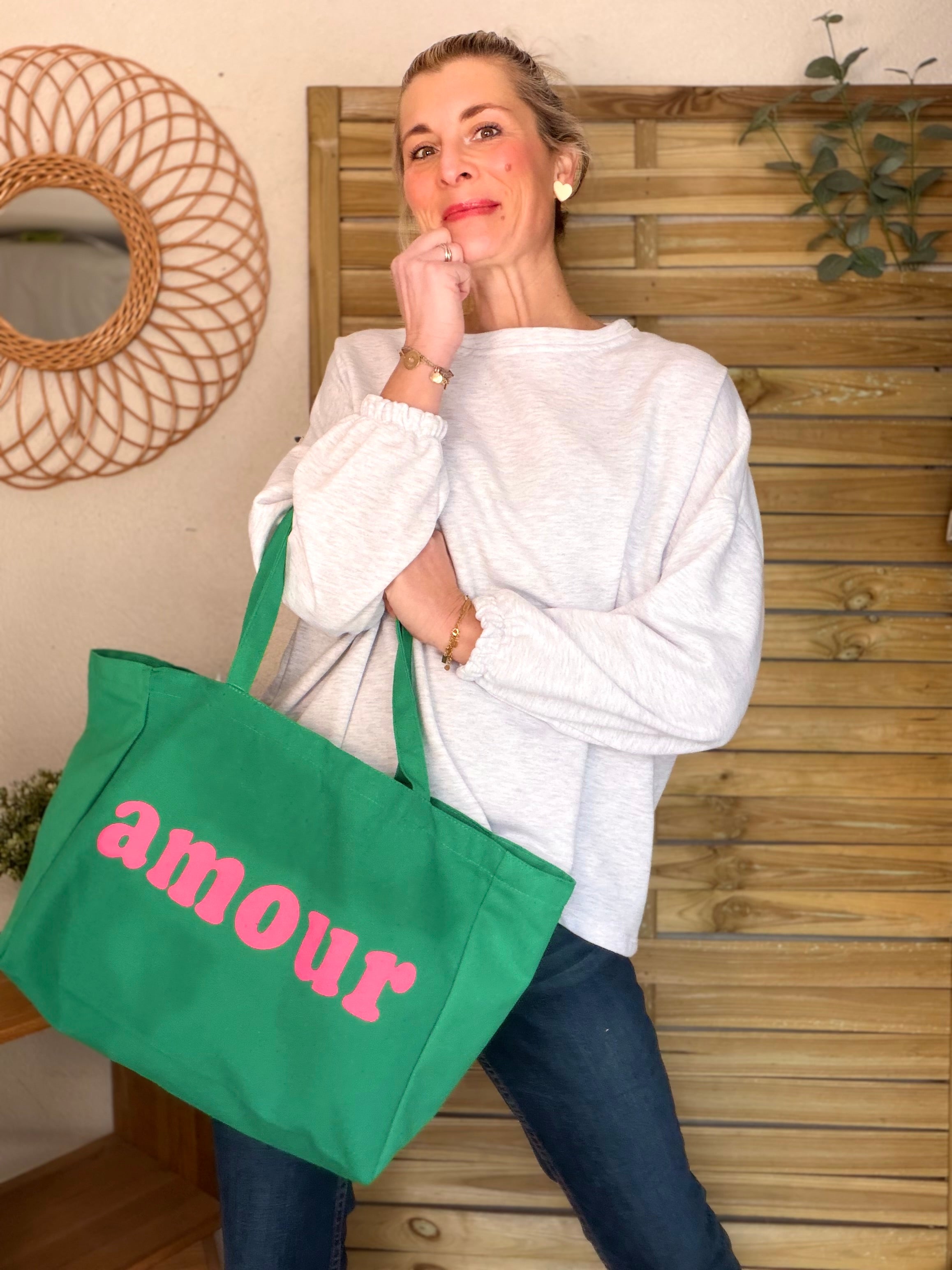 Grand cabas Tote bag amour BELLY