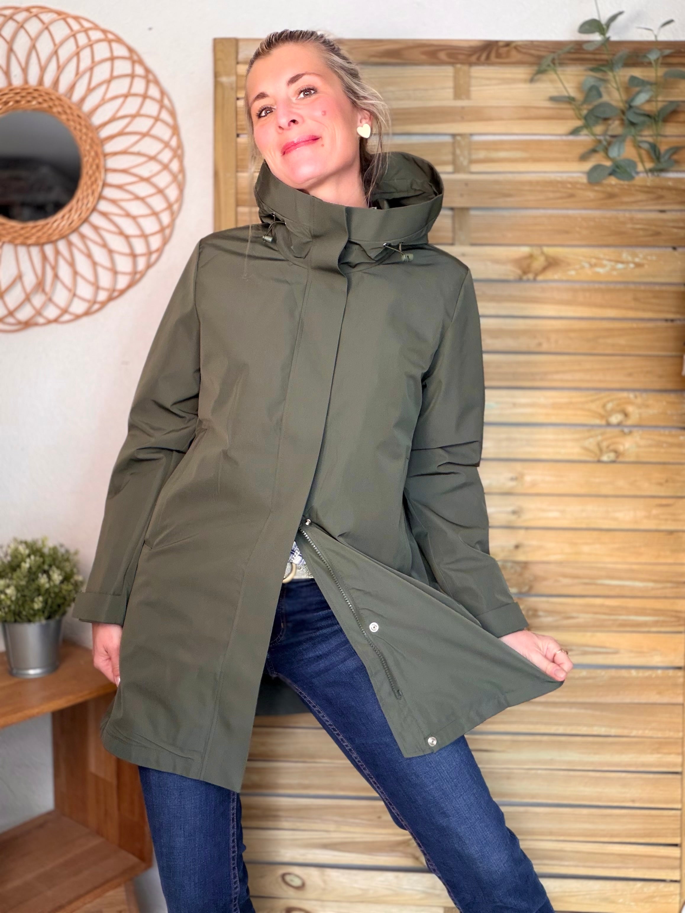 Imperméable LAURENCE long - Kaki