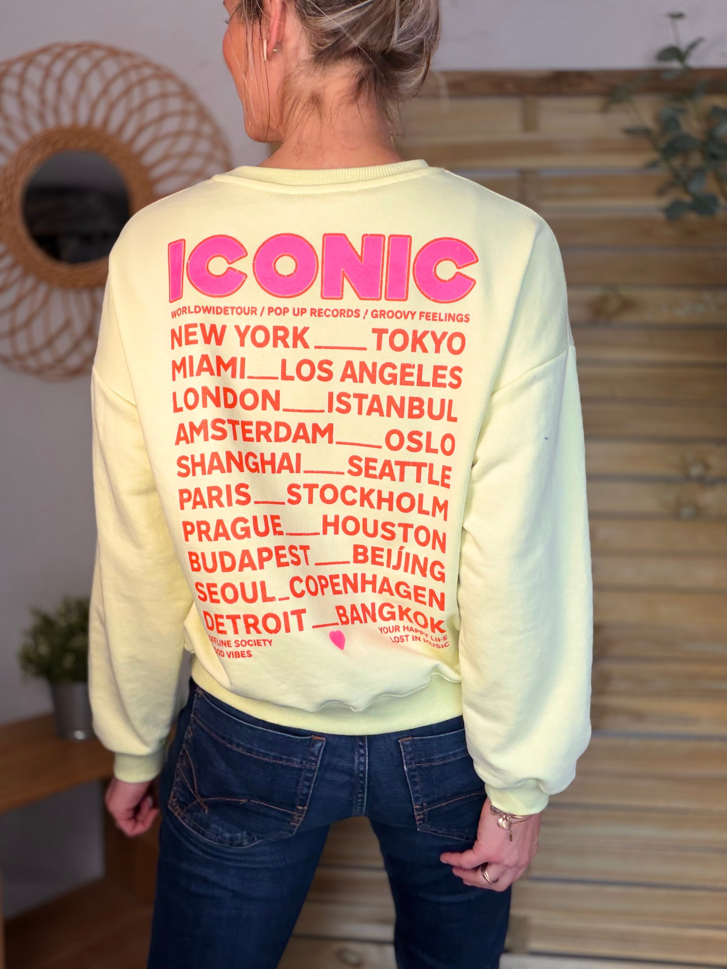 Sweat ICONIC COLINE - Jaune