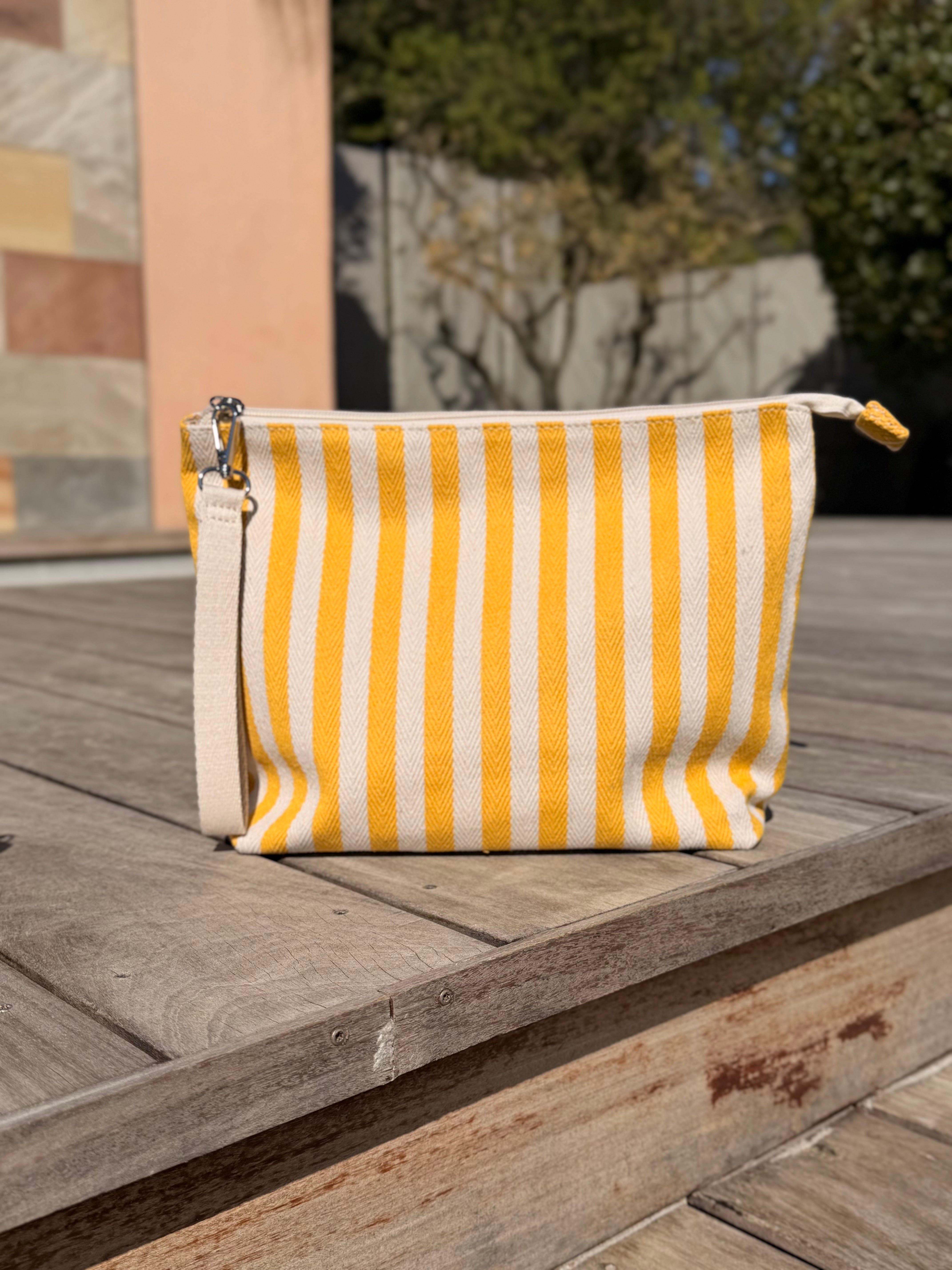 Pochette / Trousse de toilette rayée PAULINA