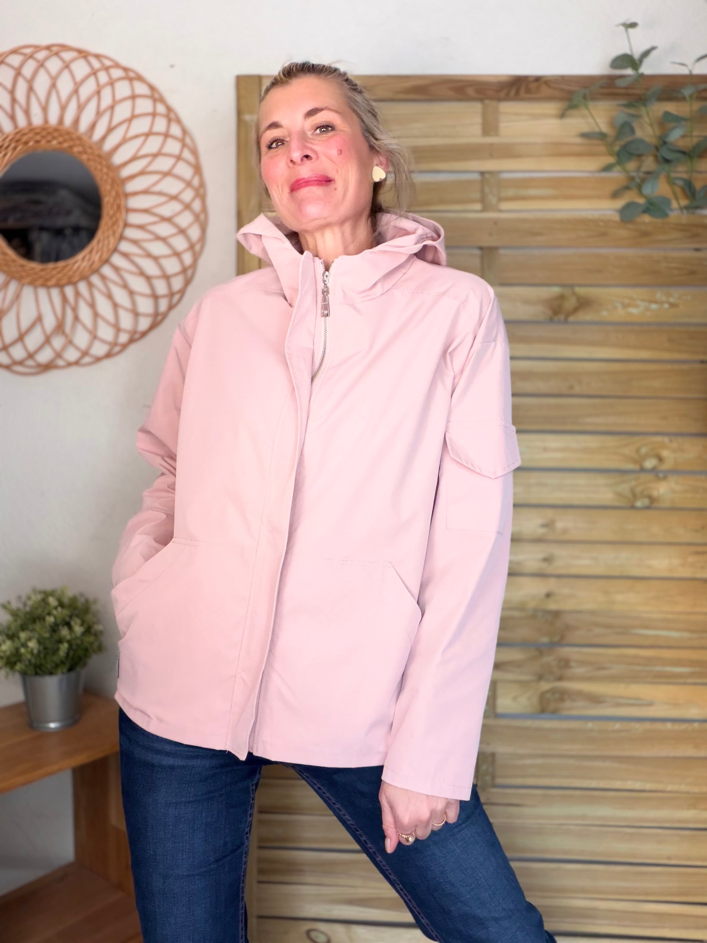 Veste Coupe vent court LIZZIE - Rose