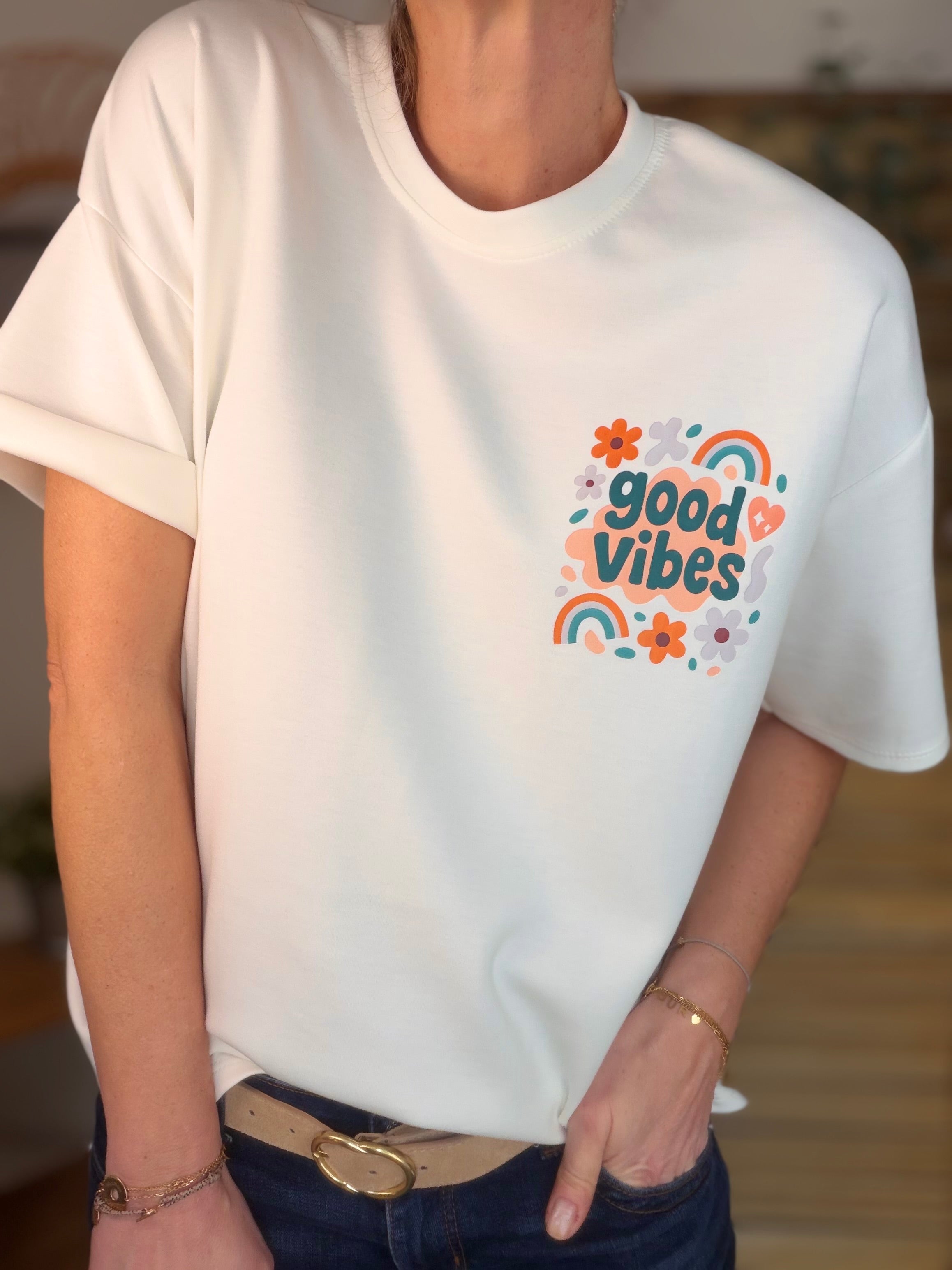Tee shirt GOOD VIBES - THÉA