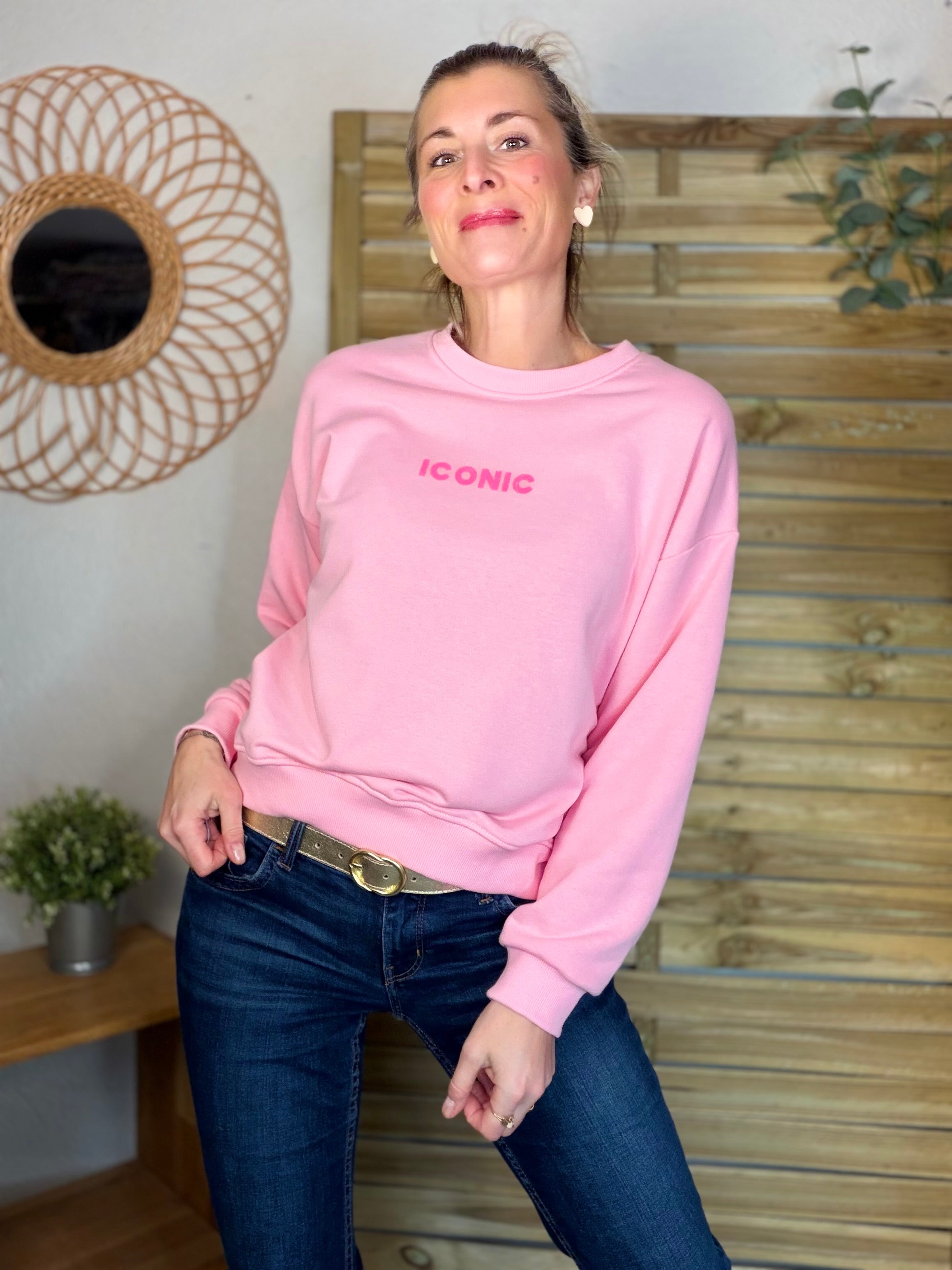Sweat ICONIC COLINE - Rose