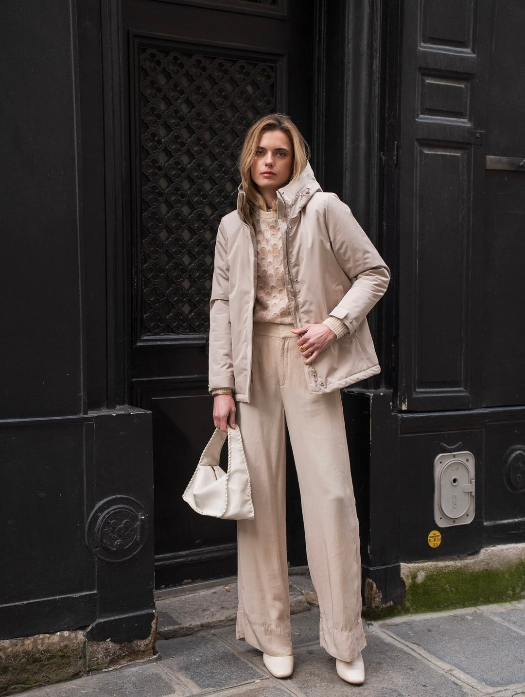 LAURA JO - Parka fourrée imperméable AMBRE MI-LONG - Beige / Camel