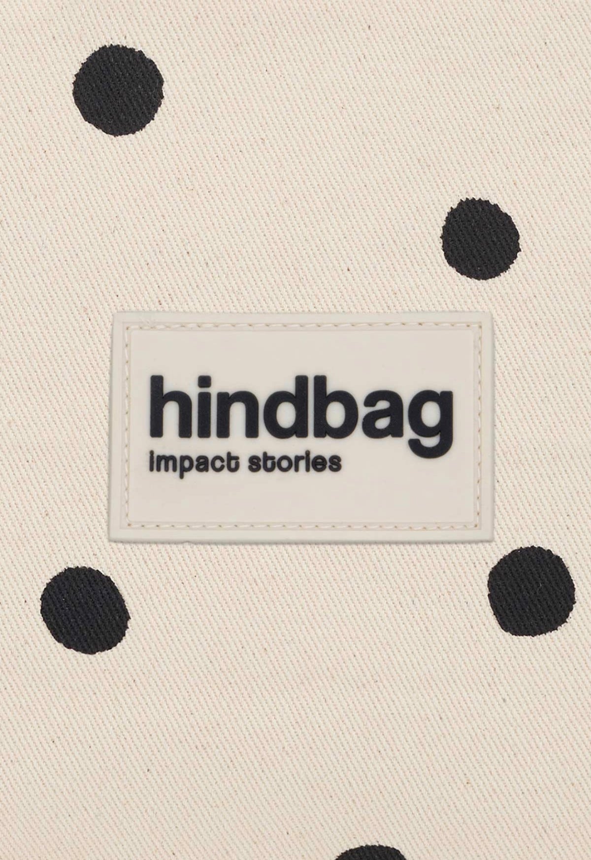 HINDBAG ANDRÉA - Sac banane demi-lune Pois écrue
