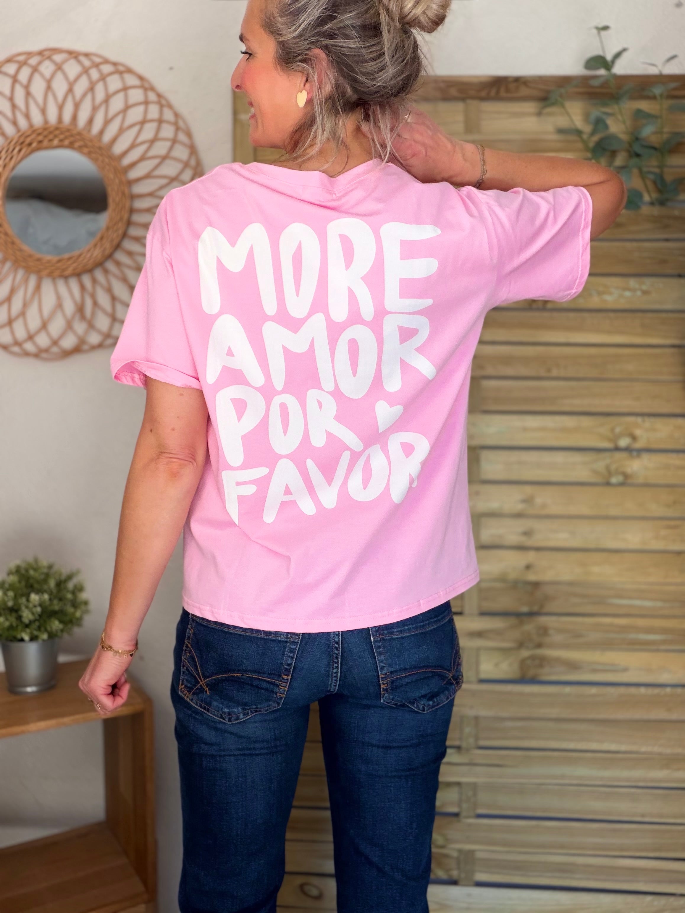 Tee shirt MORE AMOR POR FAVOR - RITA Rose