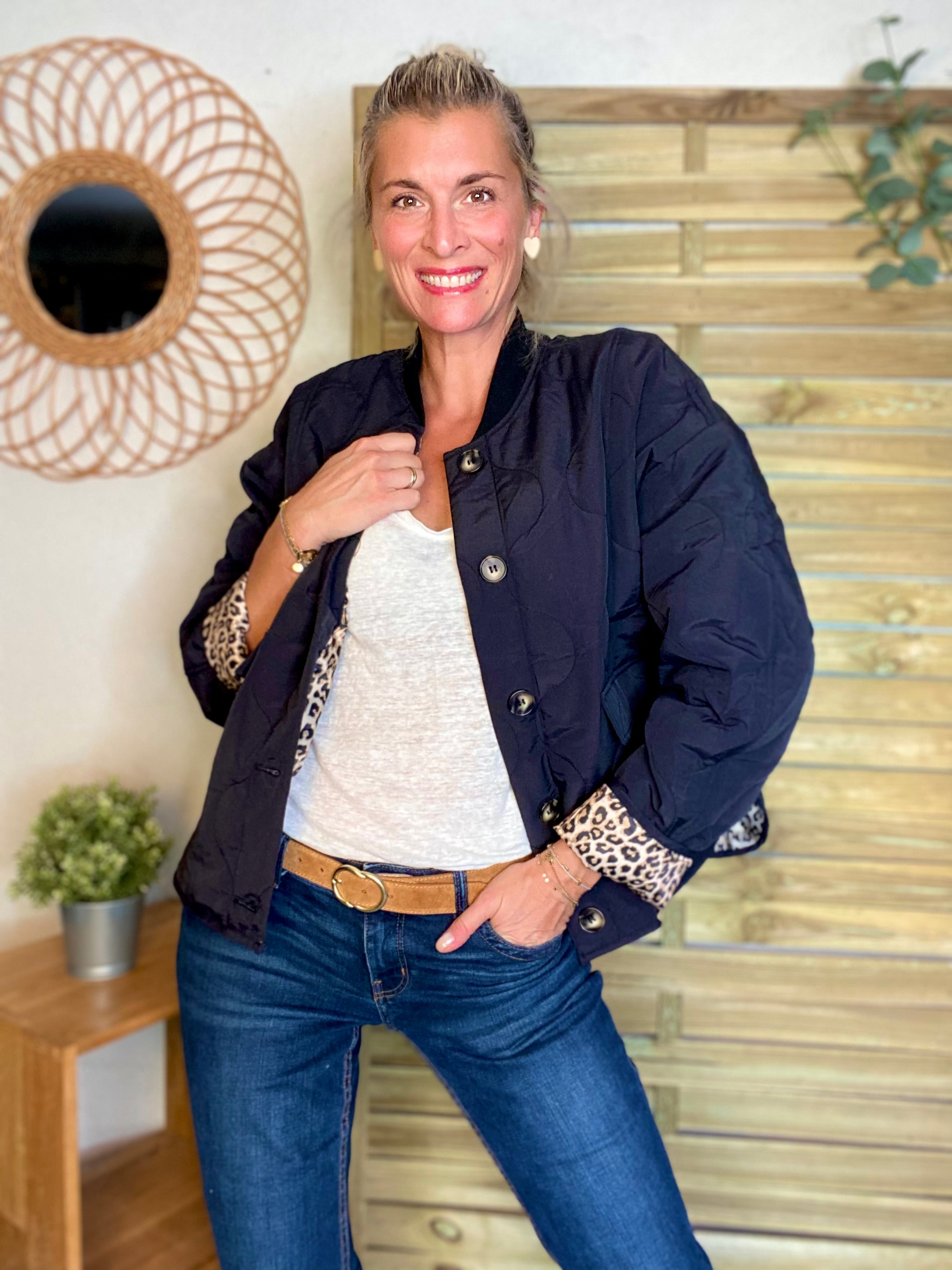 ⚡️ PÉPITES FRIDAY - Veste matelassée noir/léo HARPER