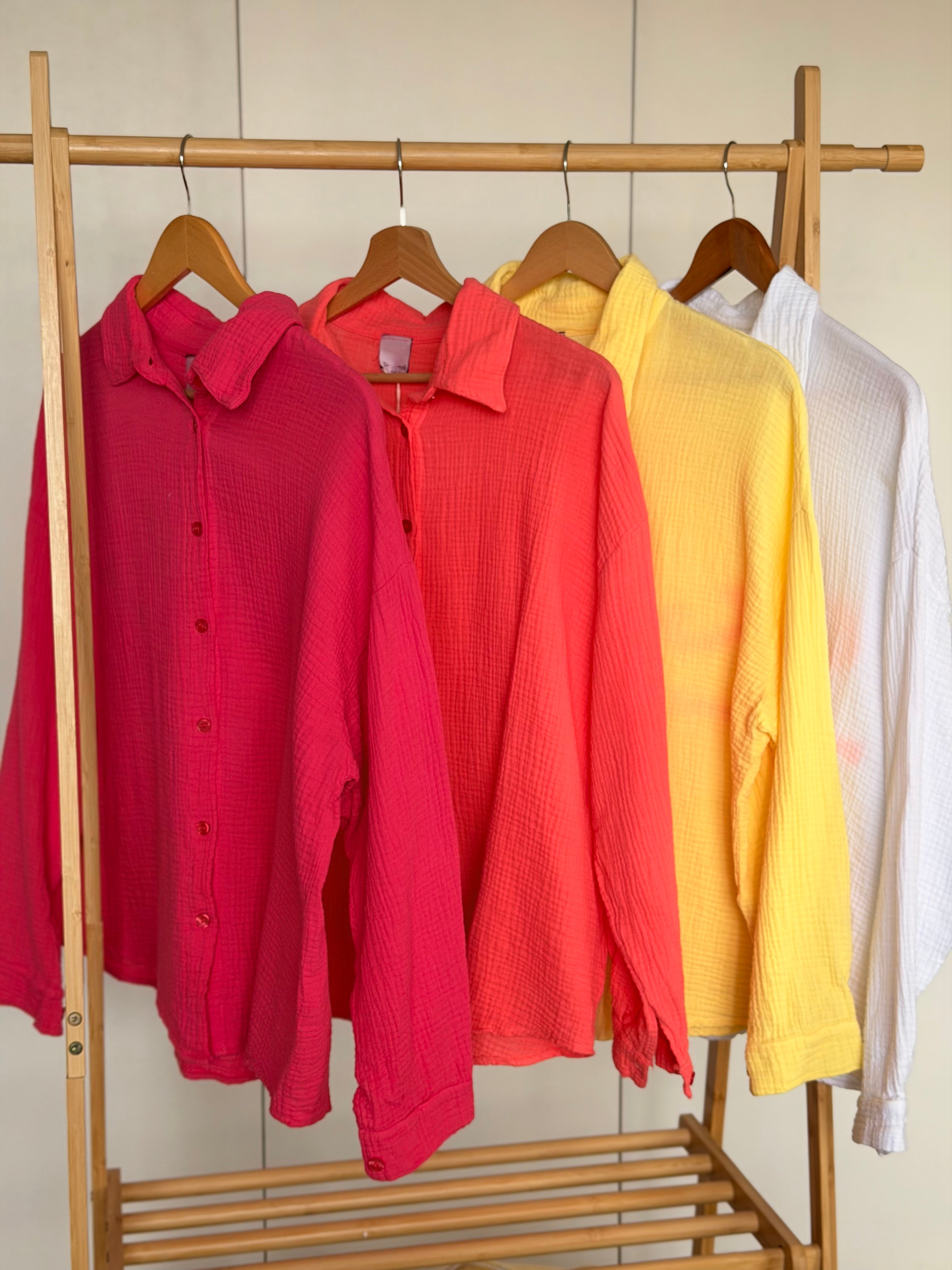 Chemise en gaze de coton ICONIC - ALANIS Jaune