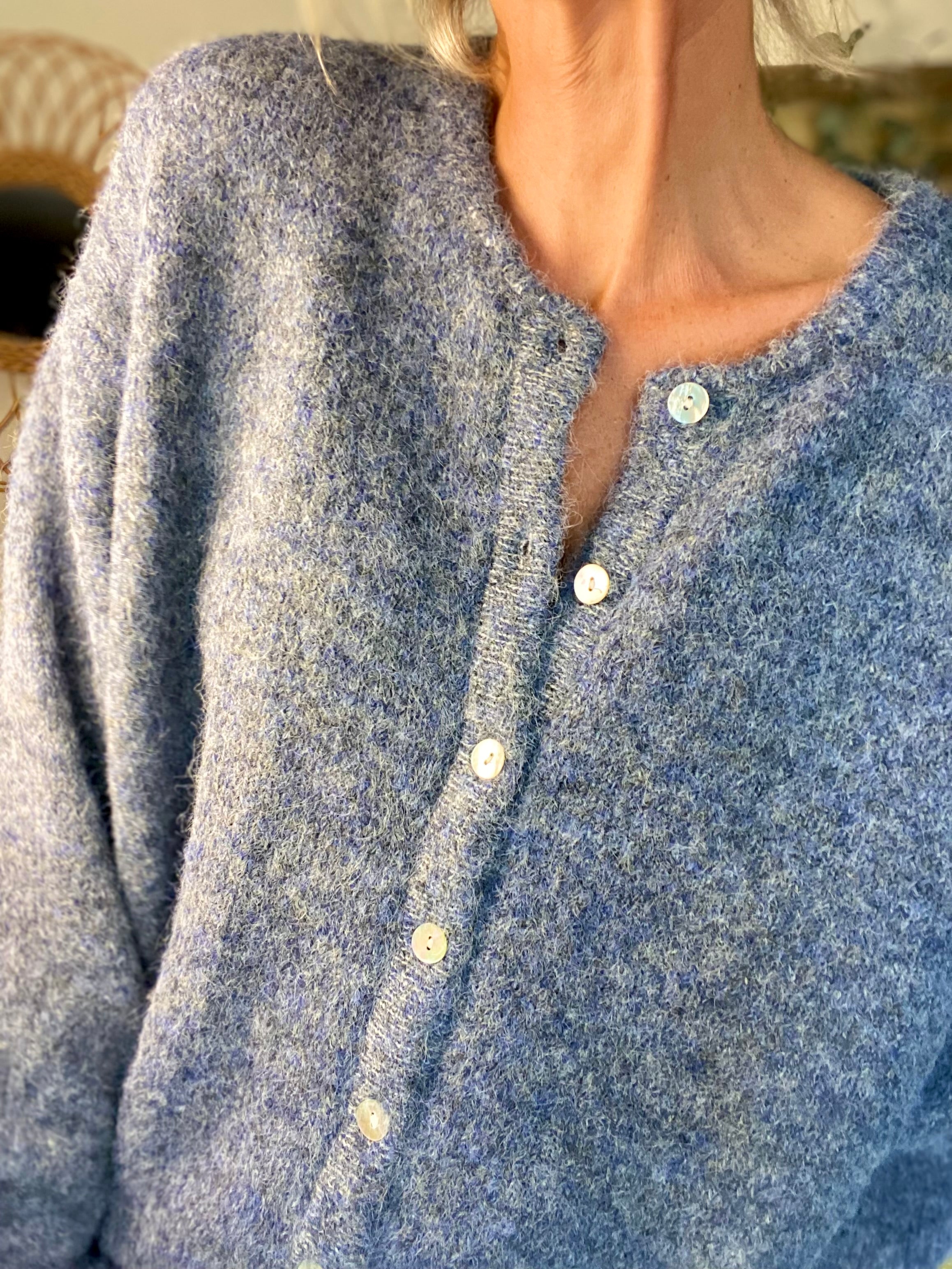 Gilet en maille MERYL - Denim